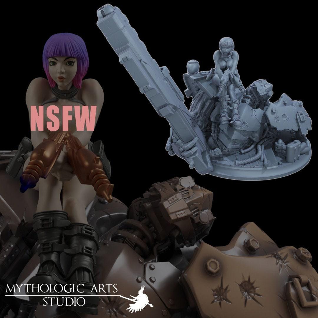 Sci-Fi Gunslinger Girl 3D Printed Collectible Statue: High-Detail Futuristic Figure for Collectors & Fans