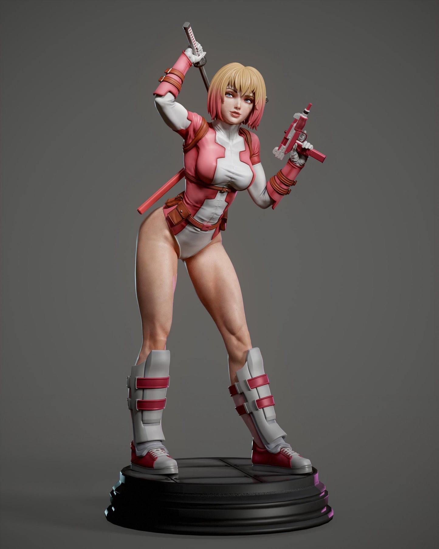 Gwenpool Collectible Resin Statue – Painted & Unpainted 3D Printed Model Kits for Marvel Fans