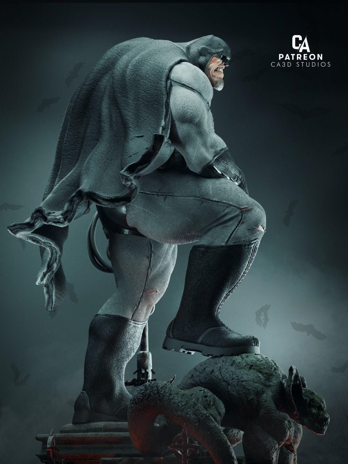 Batman Frank Miller 3D Printed Resin Statue: Iconic Dark Knight Returns Collectible – Premium DC Figure