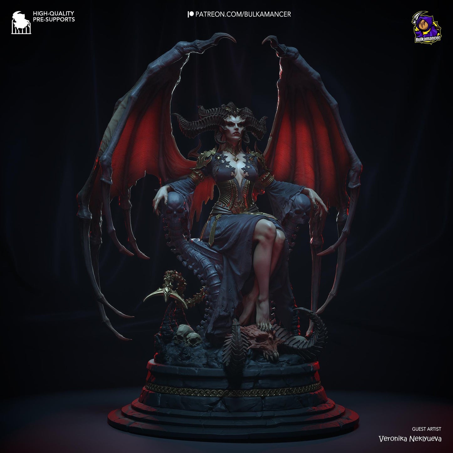 a statue of a woman sitting on top of a dragon
