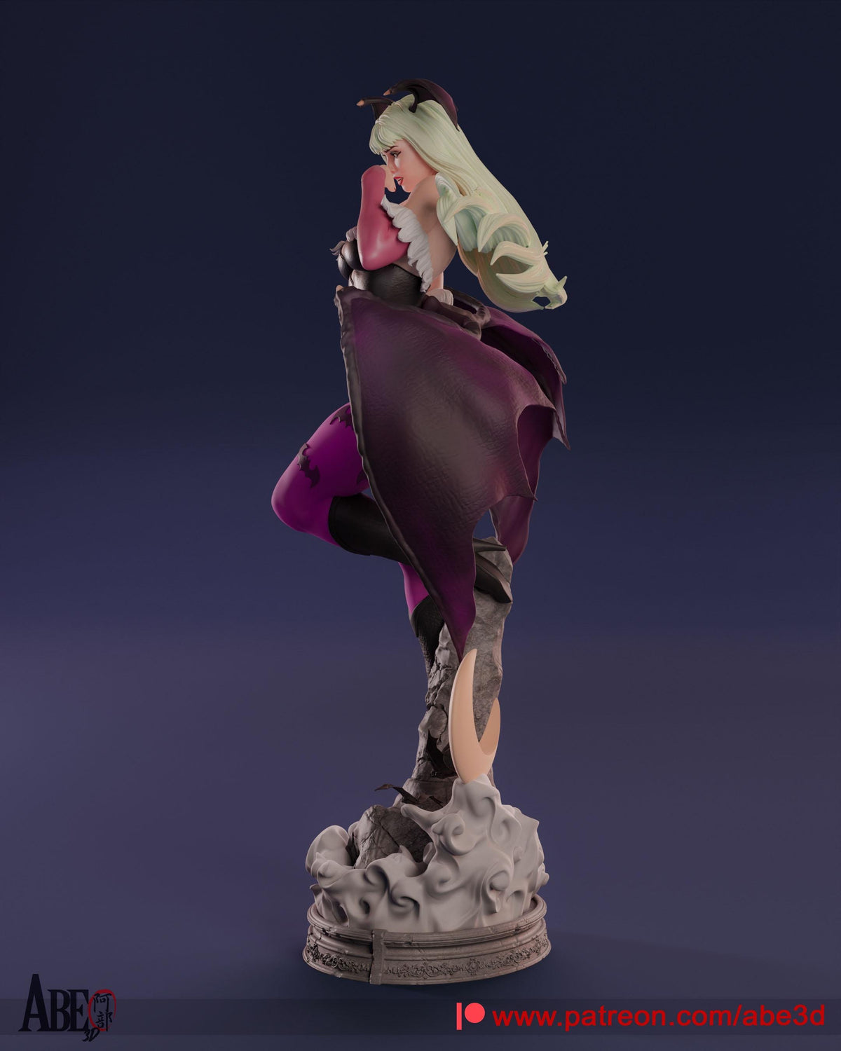 Exclusive Morrigan Aensland 3D Printed Statue | Darkstalkers Collectible | Hand-Painted Resin Figure