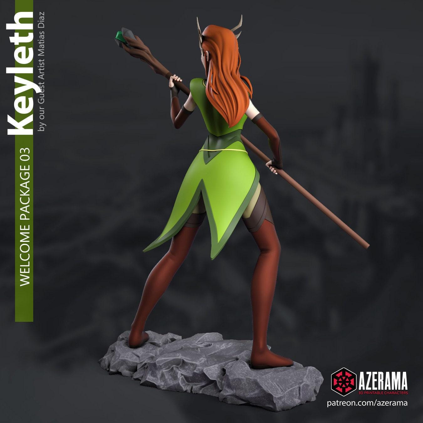 Embrace Nature's Power: Keyleth Critical Role 3D Printed Resin Statue – Voice of the Tempest Collectible Figure