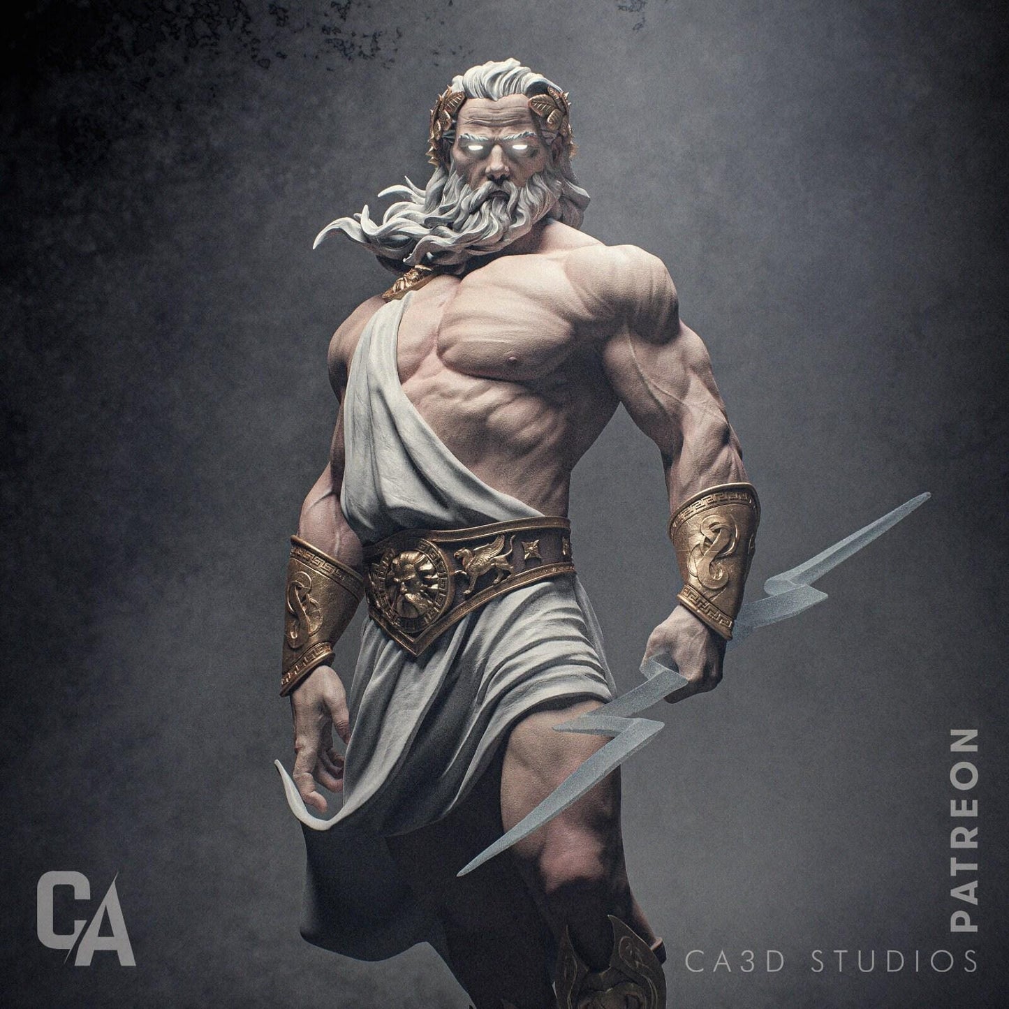 Command the Heavens: Zeus 3D Printed Statue Collectible Figure - Epic Greek God Mythology