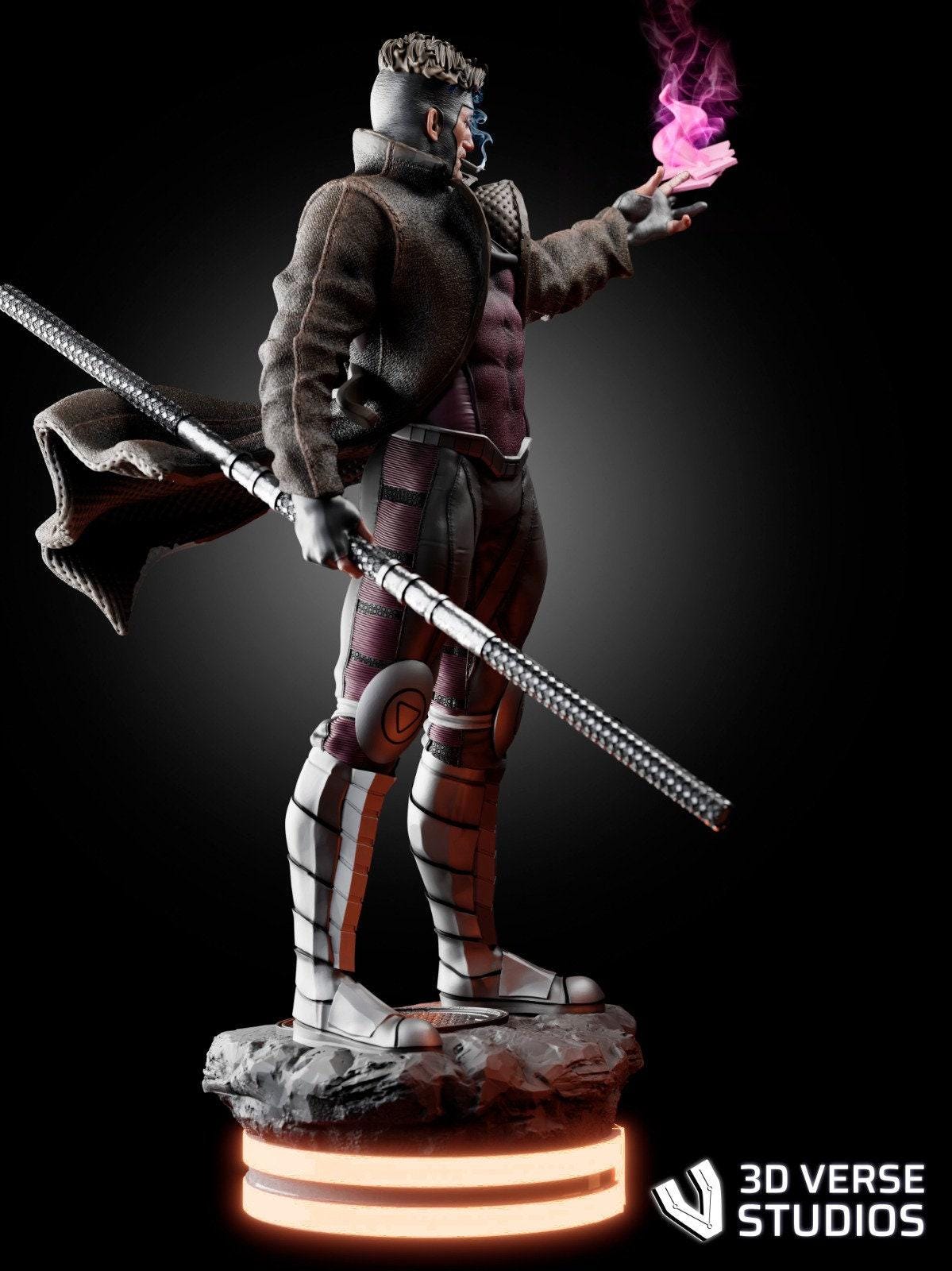 Gambit 3D Printed Collectible Statue: Unleash the X-Men's Cajun Charm – Epic Marvel Figure for Fans