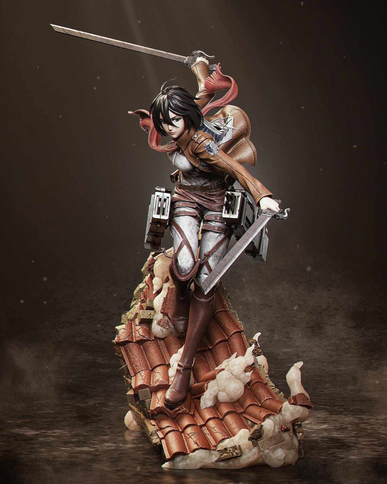 Attack on Titan Hero: Mikasa Collectible Statue – Highly Detailed Anime Figure for Fans