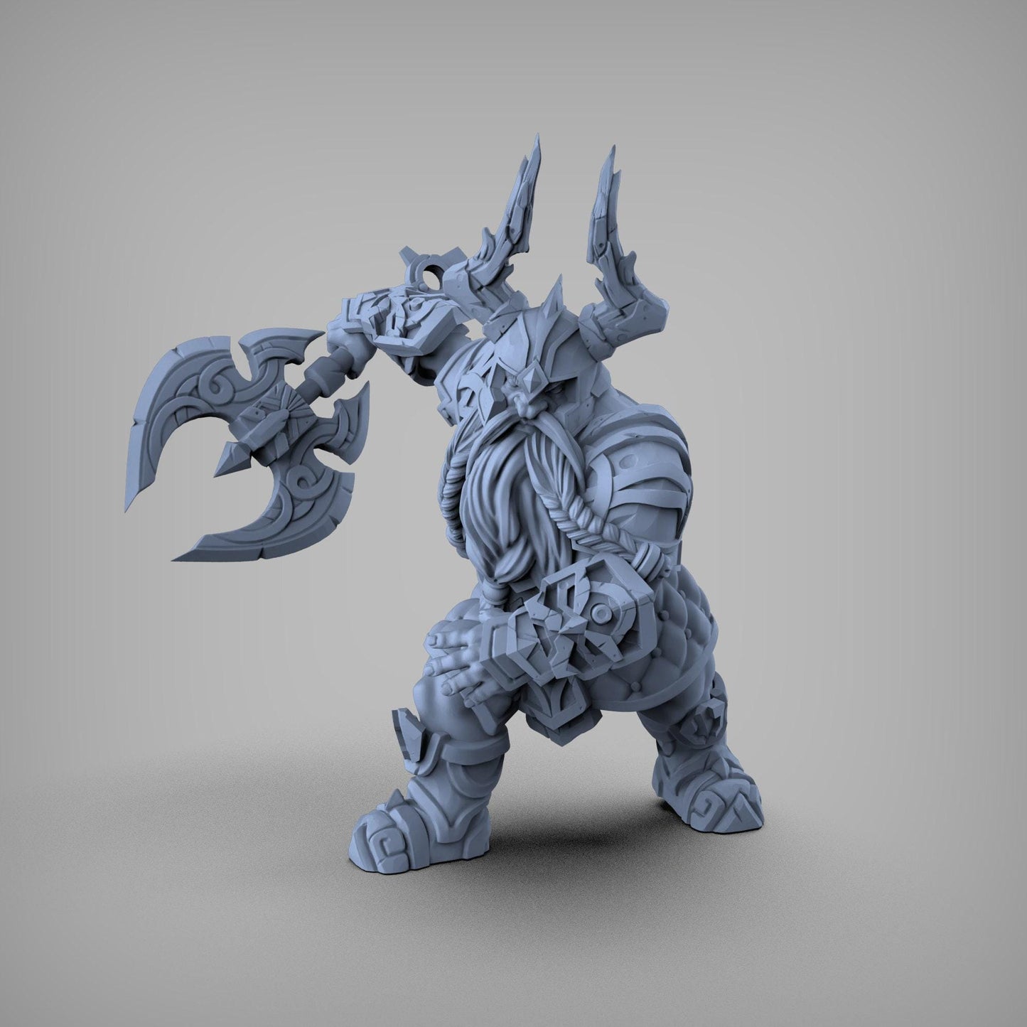 Dwarf Warrior Collectible Fanart Miniature DnD Pathfinder 35mm
