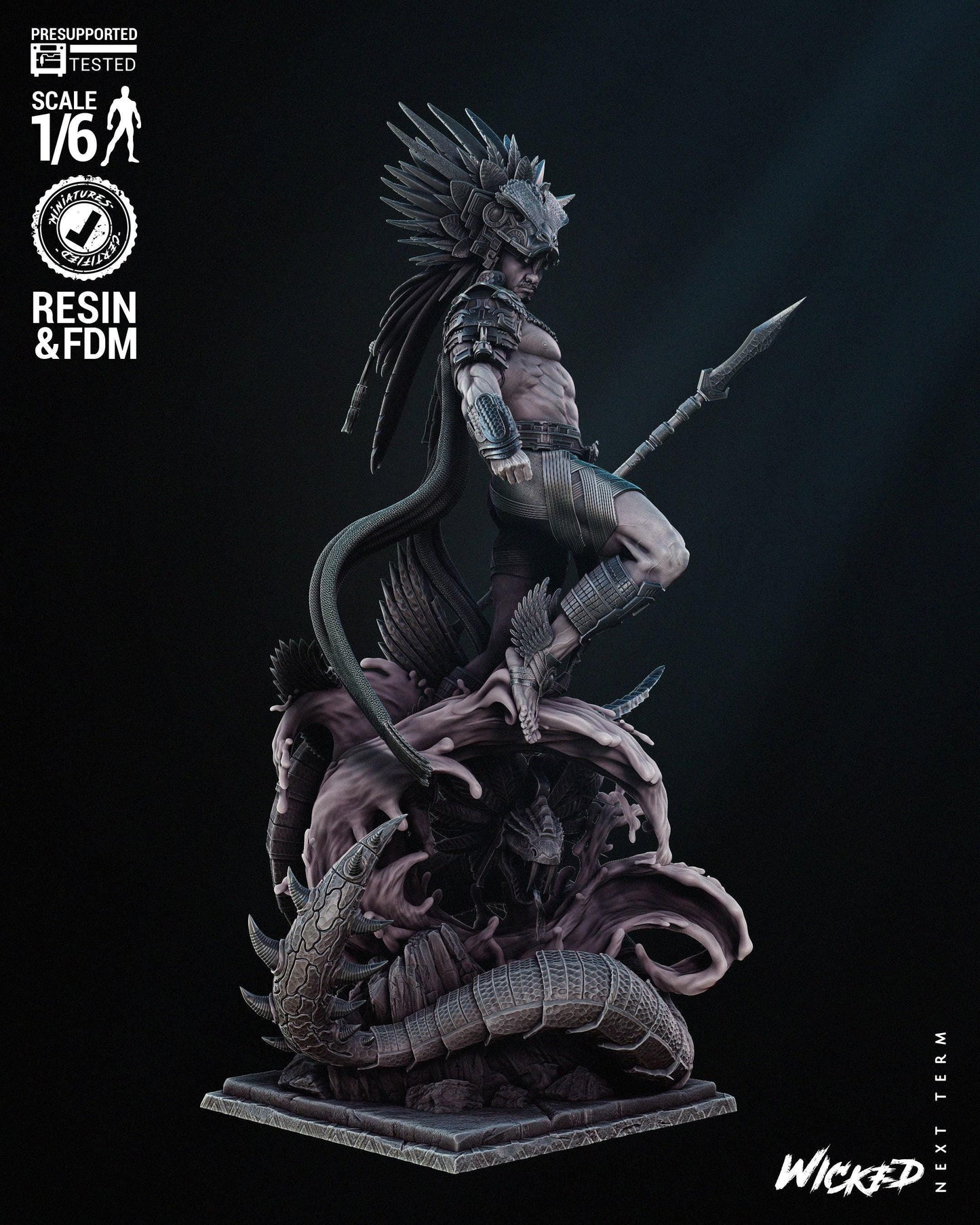 Namor 3D Printed Collectible Figure - Hand Painted or Unpainted Resin Marvel Statue
