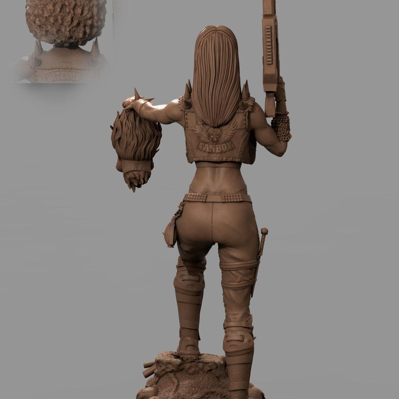 Lady Lobo DC Comics Collectible 3D Printed Resin Figure | Hand Painted or Unpainted Statue