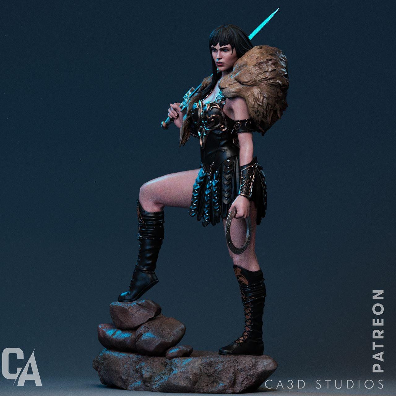 Warrior Princess: Xena Fanart 3D Printed Collectible Statue – Iconic Figure (NSFW)