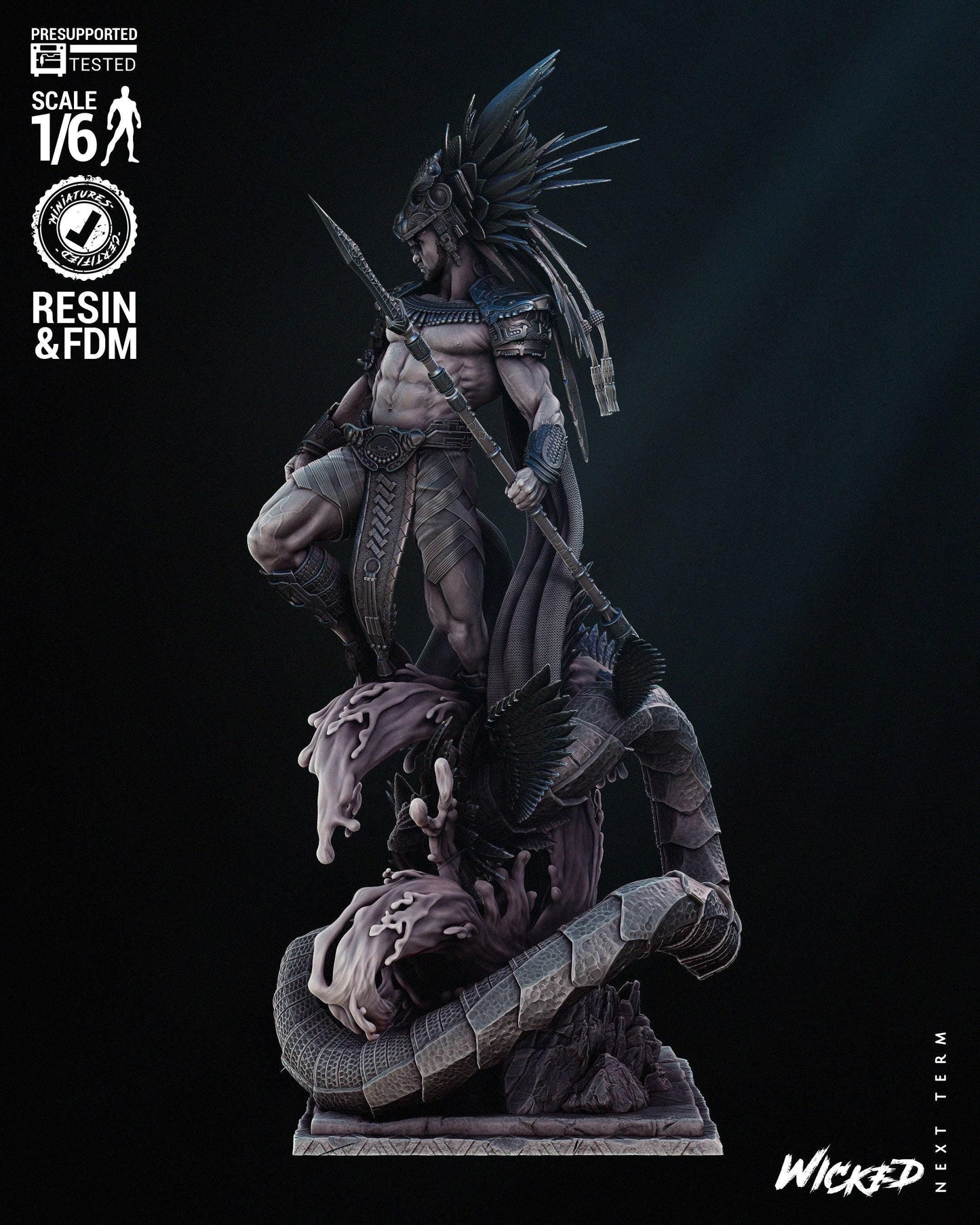 Namor 3D Printed Collectible Figure - Hand Painted or Unpainted Resin Marvel Statue