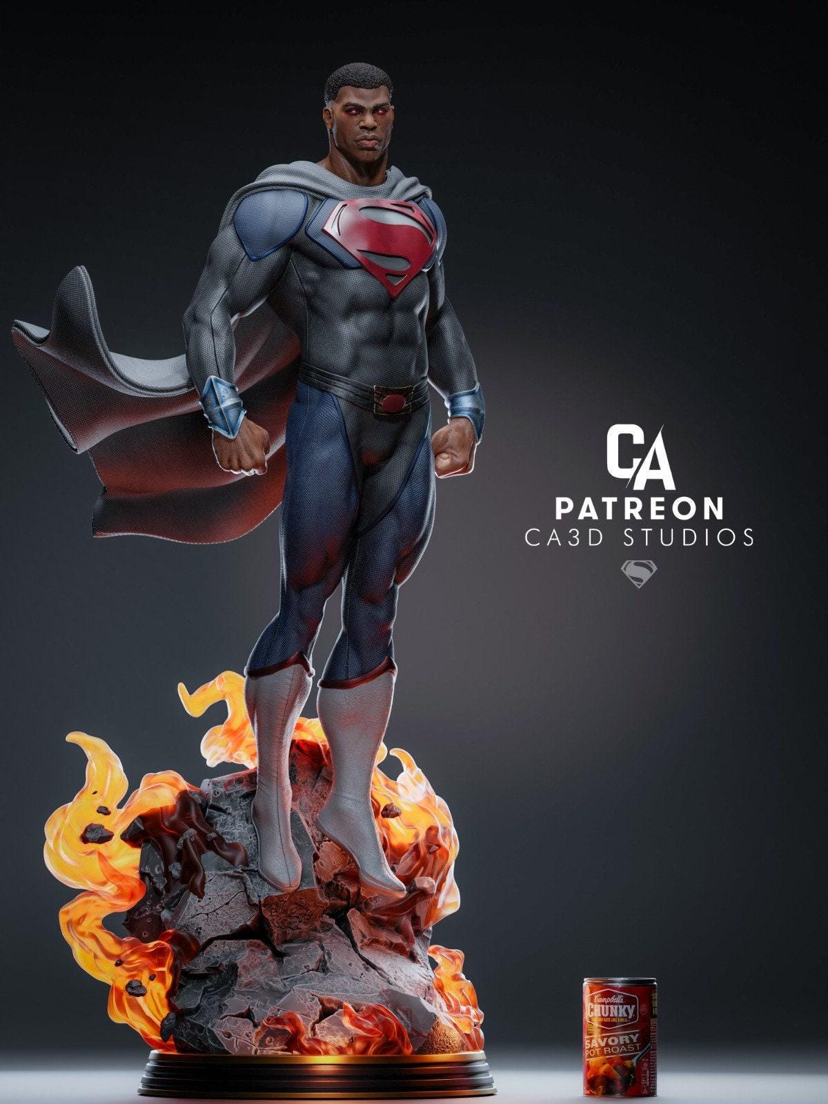 Epic General Zod 3D Printed Collectible Statue | Hand-Painted DC Comics Villain Figure for Superman Fans
