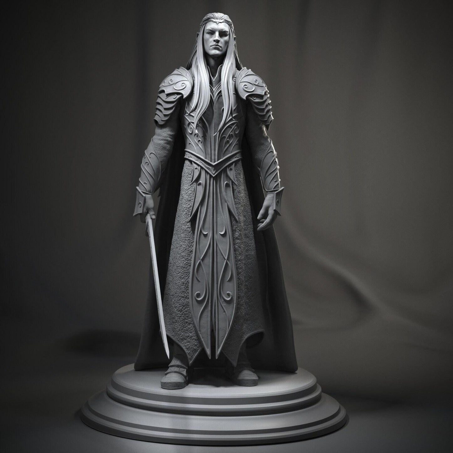 Thranduil 3D Printed Statue Collectible Figure | Hand Painted or Unpainted Elvish King from The Hobbit Series