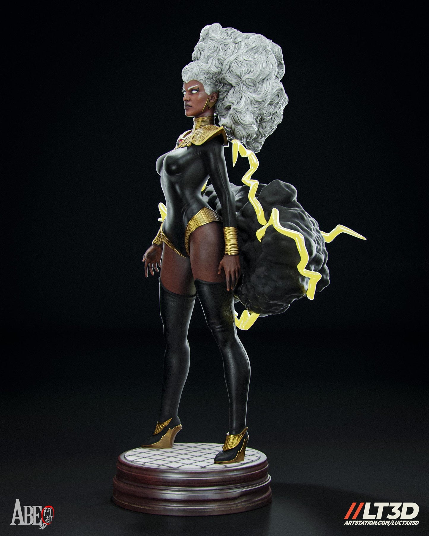 Elegant Mutant: Storm Hellfire Gala 3D Print Collectible – X-Men Figure