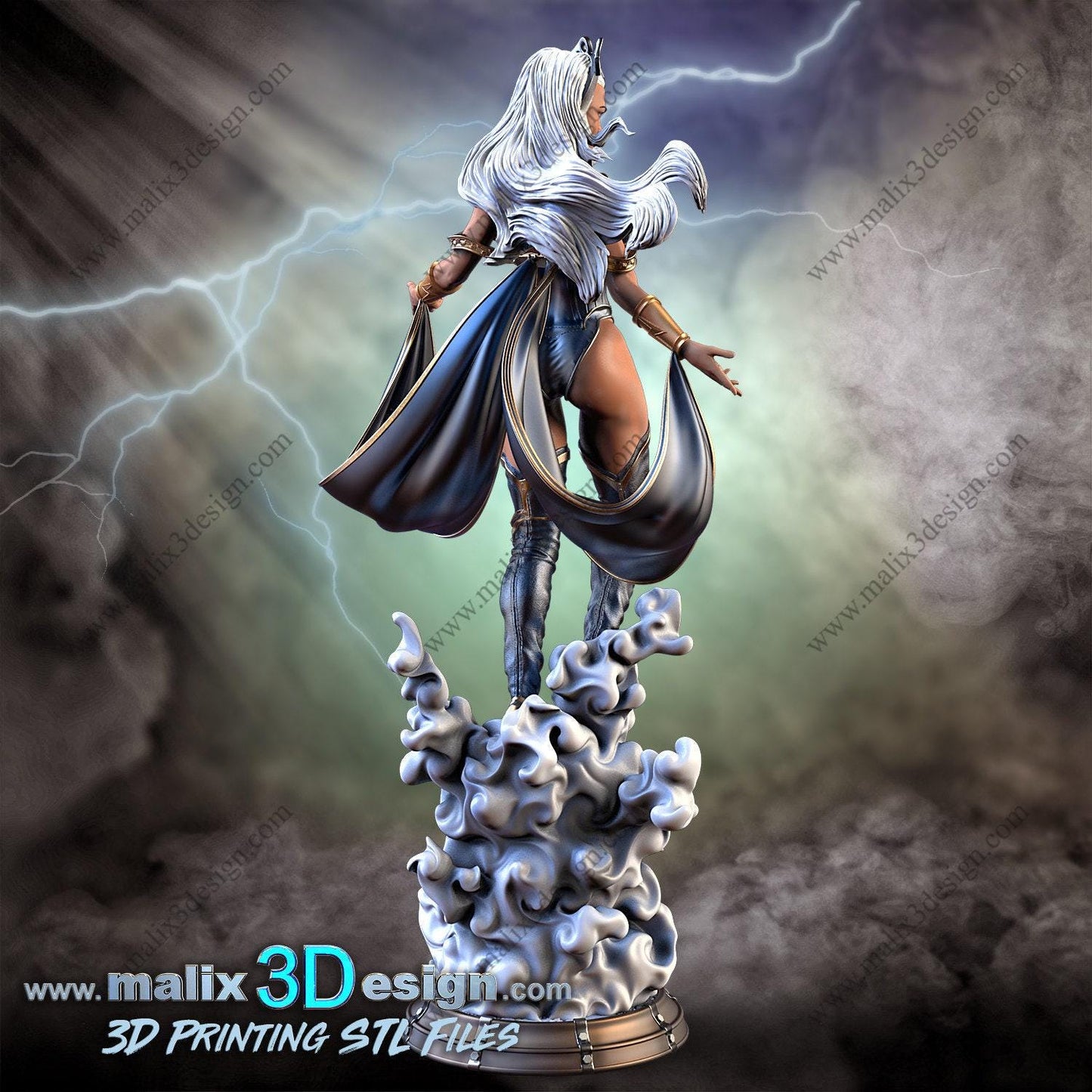 Embrace the Storm: Storm 3D Printed Resin Statue – Premium X-Men Collectible Figure for Fans