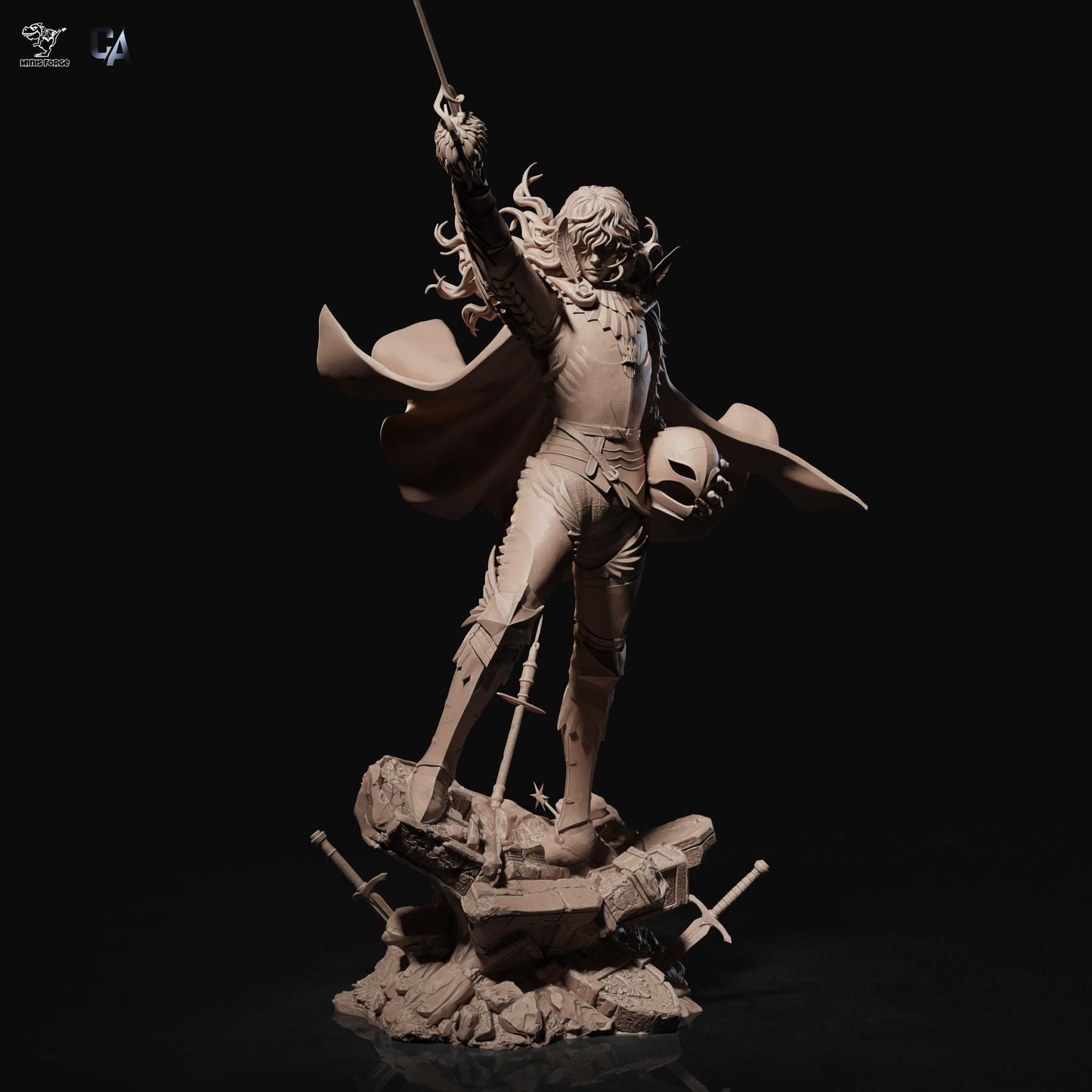 Ascend to Power: Griffith Berserk 3D Print Collectible Figurine - Epic Anime Manga Statue