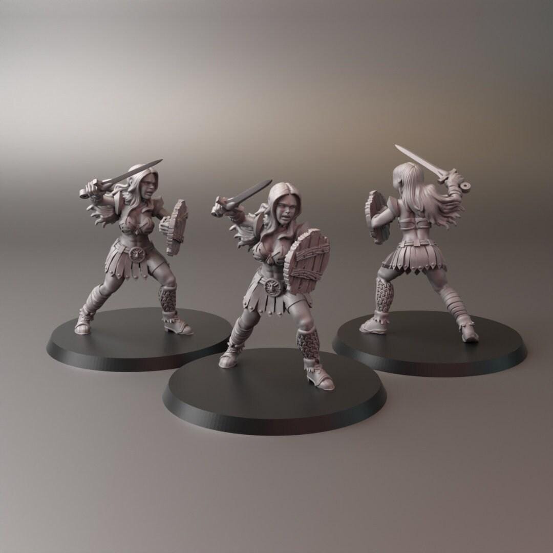 Amazon 2 3D Print Collectible Resin Miniature dnd Pathfinder ttrpg wargames d20 rpg 28mm 32mm 35mm 40mm 54mm 75mm dungeons and dragons