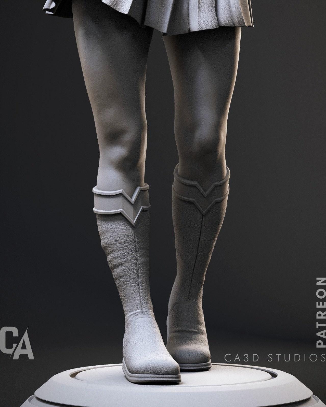 Supergirl Collectible 3D Print Fanart Statue - Dynamic DC Comics Heroine Figure for Fans