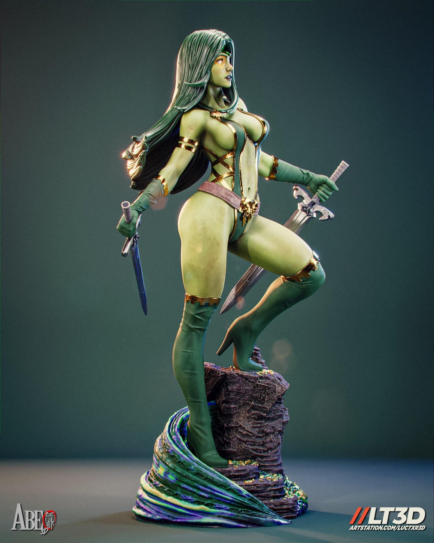 Guardians of the Galaxy Gamora Figure: Detailed Marvel Collectible Statue - Painted or Unpainted Resin