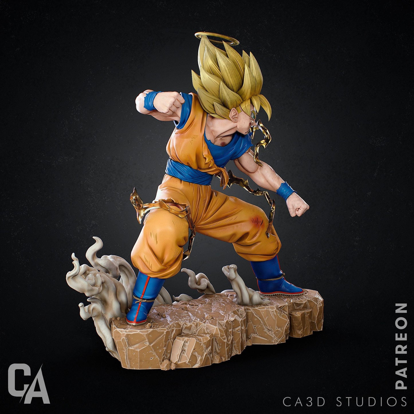 Super Saiyan Goku Collectible Resin Statue – Painted & Unpainted Dragon Ball Z Model Kits