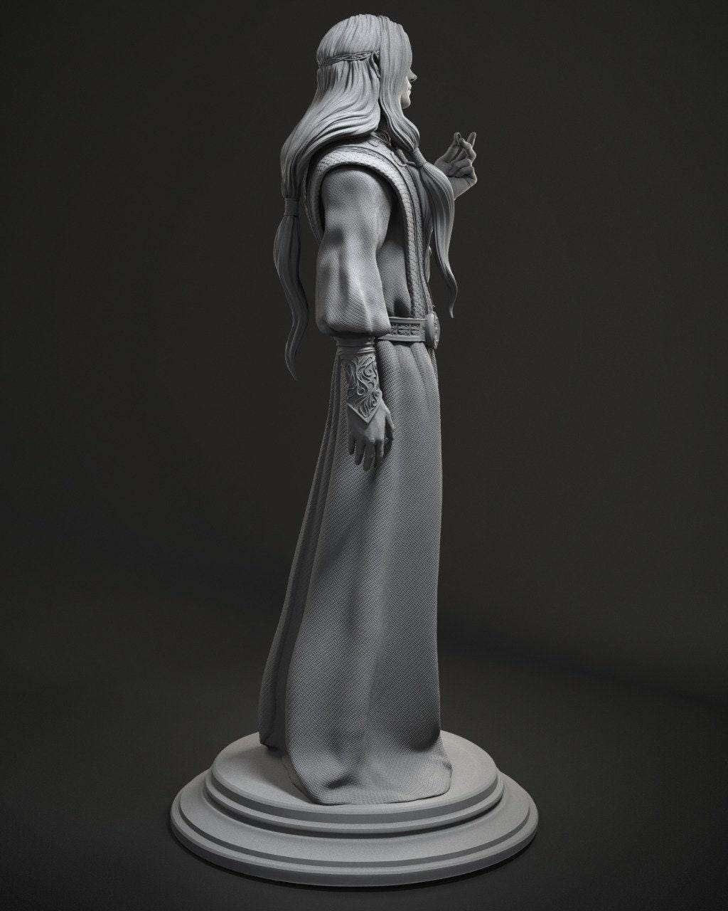 Epic Sauron 3D Printed Collectible Statue | Hand-Painted Lord of the Rings Dark Lord Figure (Fan Art)