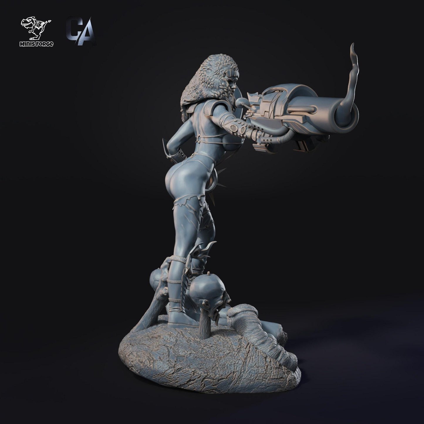 Exclusive Julie Strain Heavy Metal F.A.K.K. 2 3D Printed Statue: Iconic Adult Sci-Fi Collectible NSFW