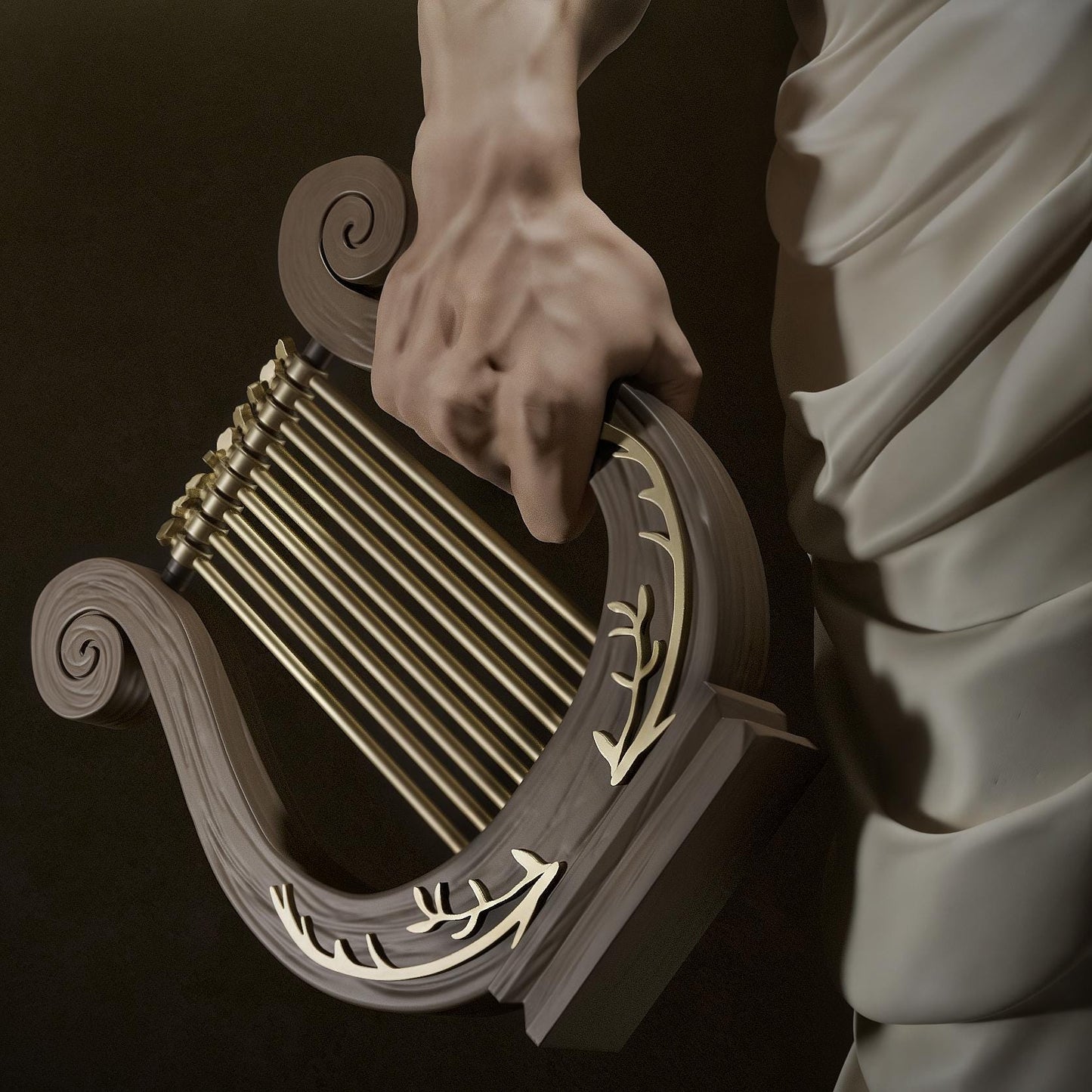 Apollo Collectible Statue: Hand-Painted 3D Resin Figure – Majestic Greek God of Light & Arts!