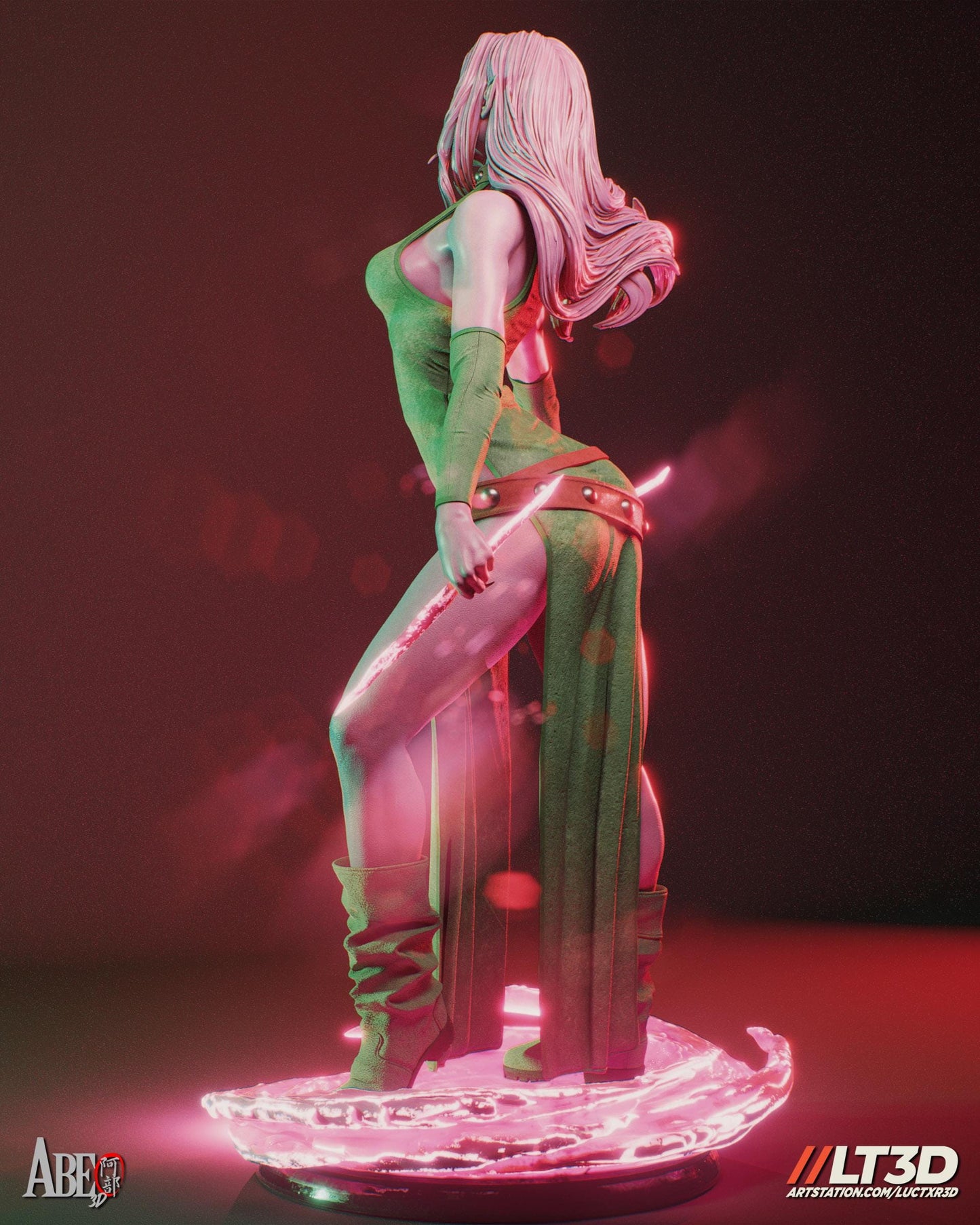 Blink Marvel X-Men Collectible 3D Printed Resin Figure | Hand Painted or Unpainted Mutant Statue