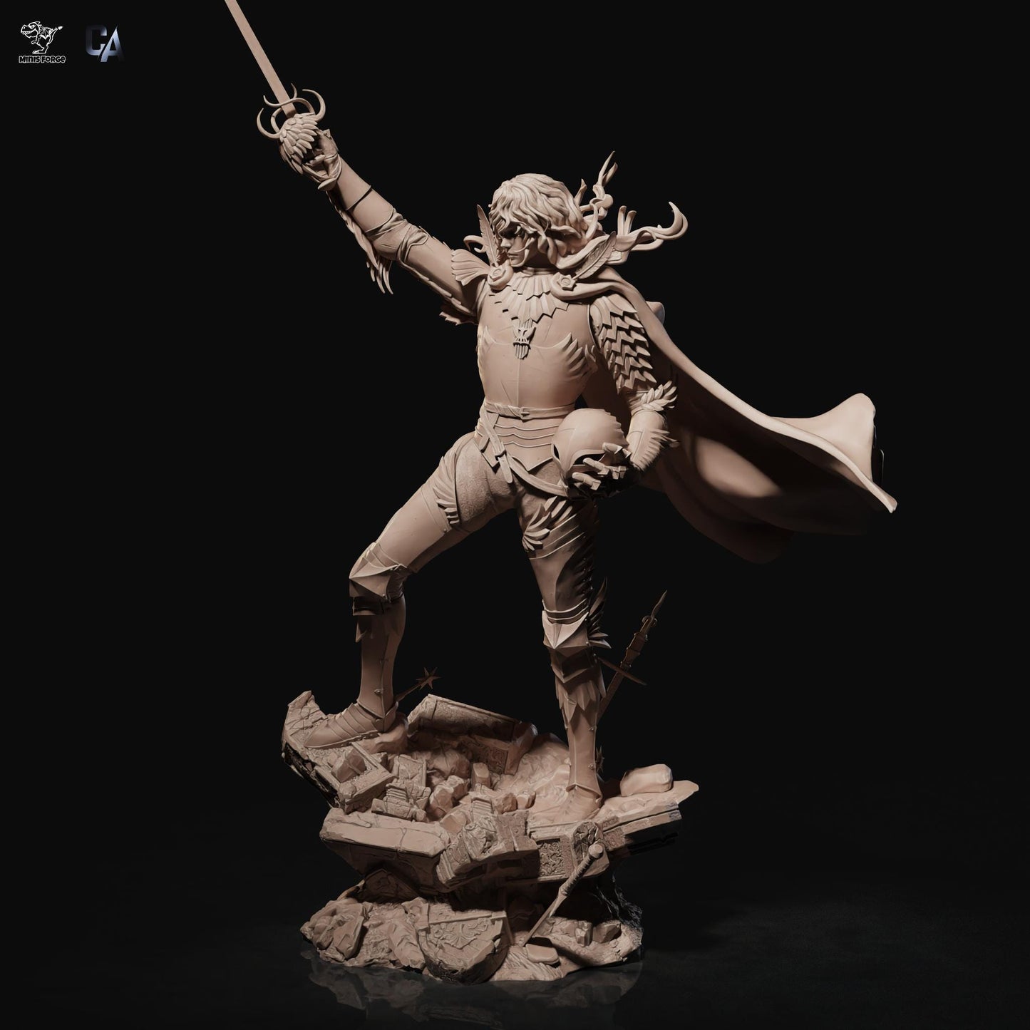 Ascend to Power: Griffith Berserk 3D Print Collectible Figurine - Epic Anime Manga Statue