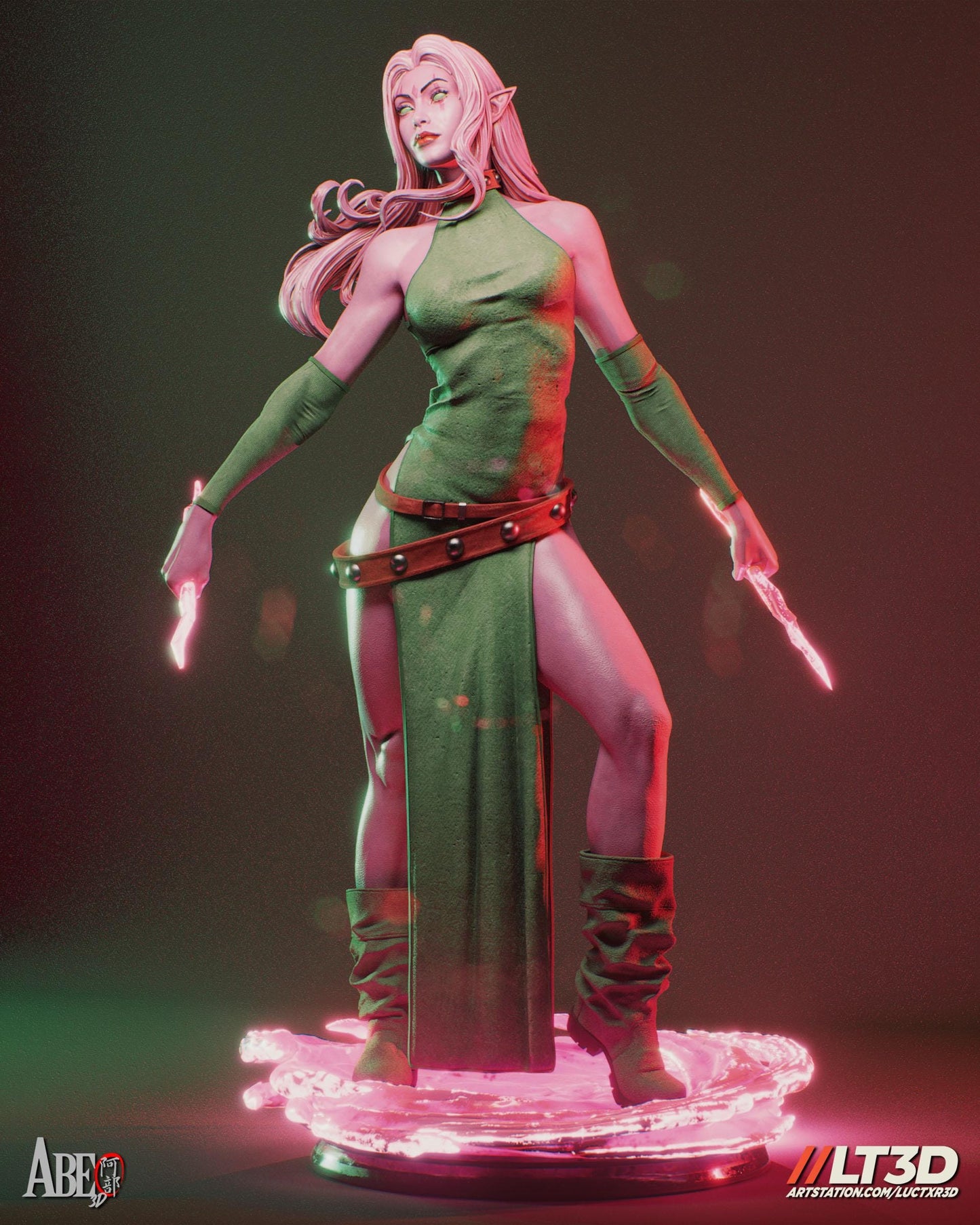 Blink Marvel X-Men Collectible 3D Printed Resin Figure | Hand Painted or Unpainted Mutant Statue