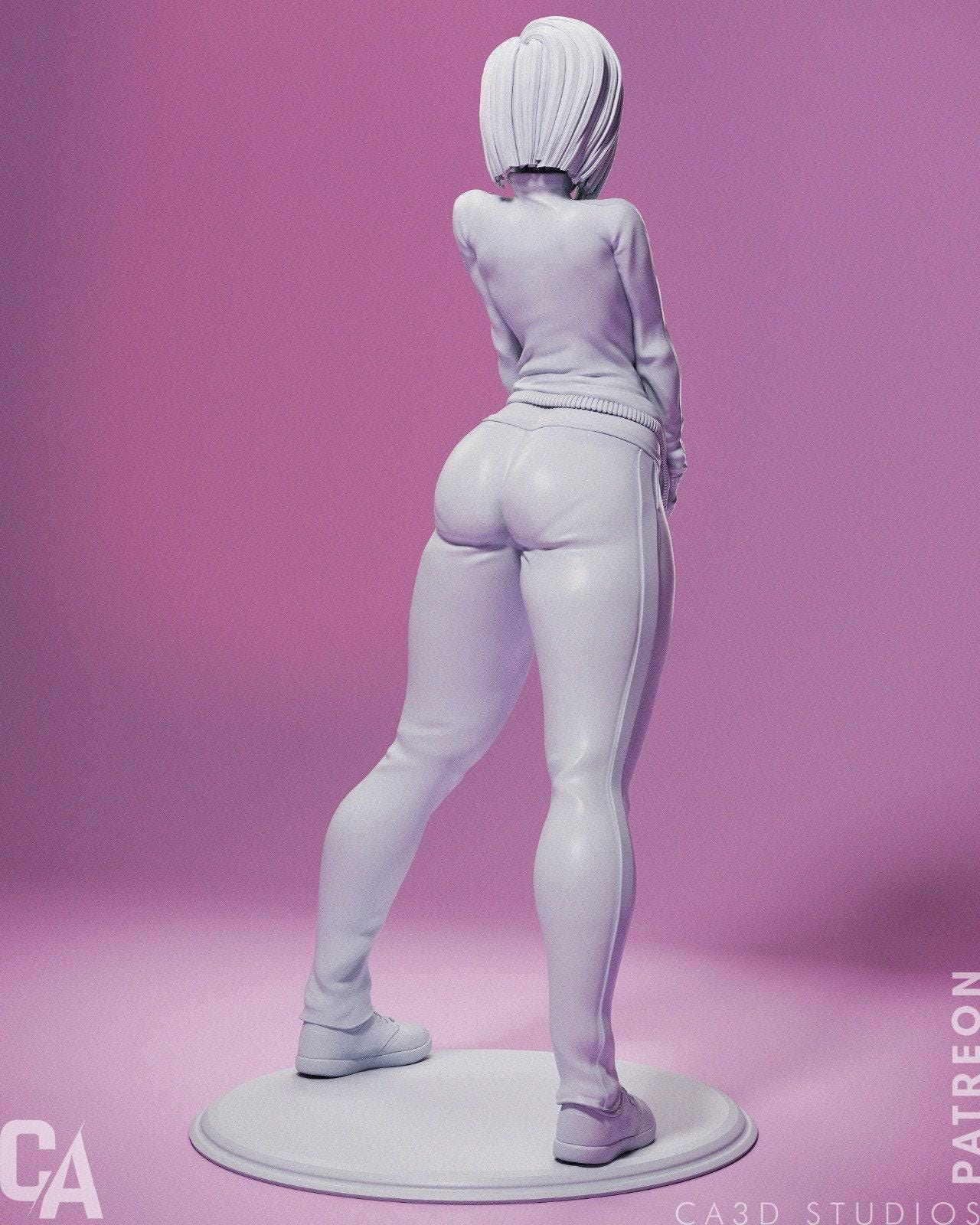 Android Power: Android 18 3D Print Collectible Statue – Dragon Ball Z (NSFW)