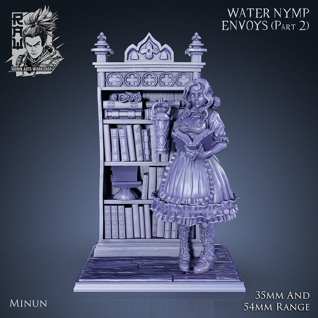 Water Nymph Miniatures 35mm Mermaid Figurines for Dungeons and Dragons & Tabletop Gaming Decor Chapter 2