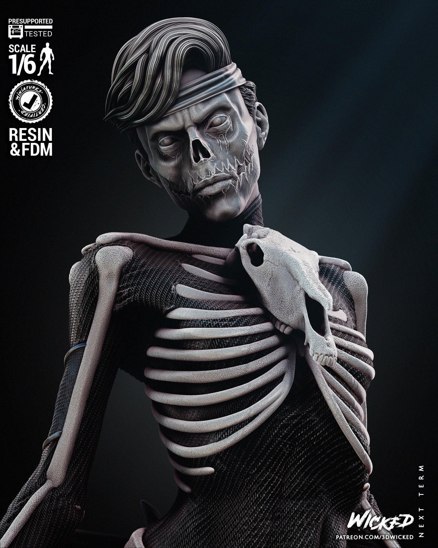 Famine Marvel 3D Print Collectible Figure - High-Quality Hand Painted or Unpainted Miniature