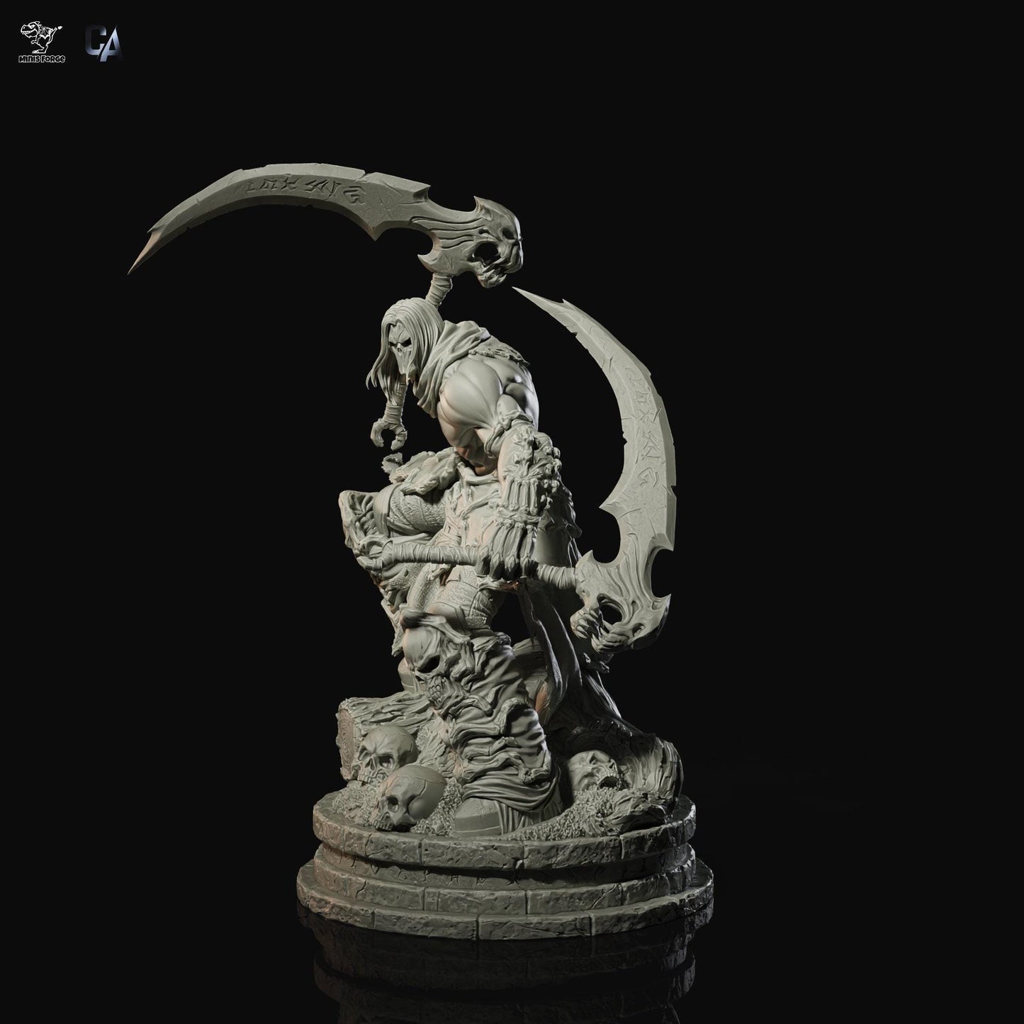 Death Darksiders 3D Printed Collectible Statue: Unleash the Horseman – Epic Gaming Figure for Fans