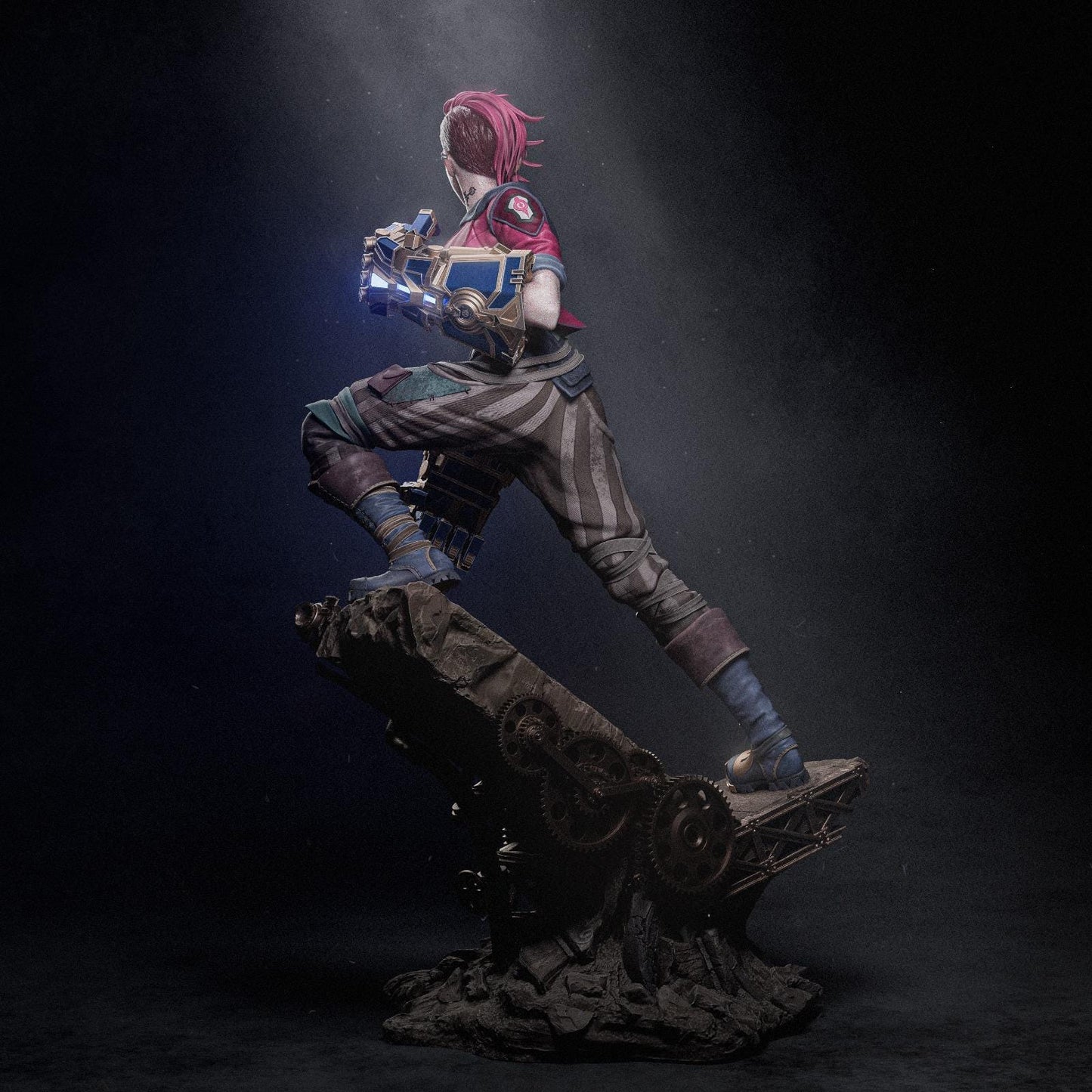 Vi Resin Statue – Hand-Painted League of Legends & Arcane Collectible