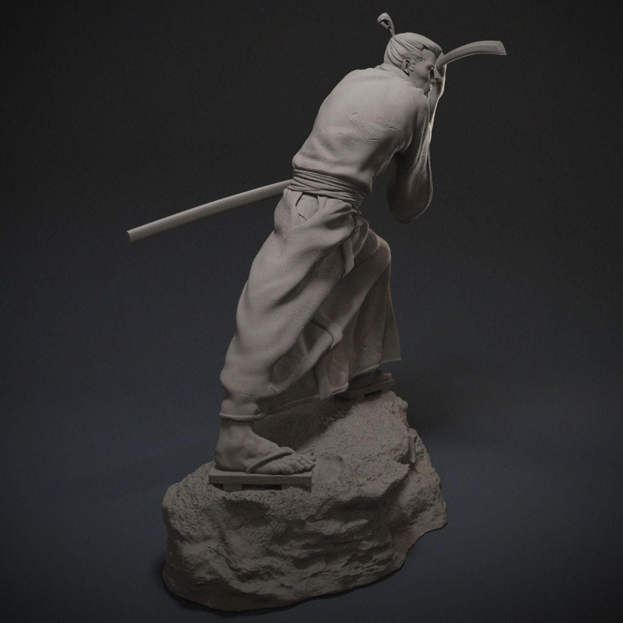 Samurai Jack 3D Printed Statue - Uniquely Detailed & Lifelike - A Must-Have for Collectors and Fans of the Iconic Series