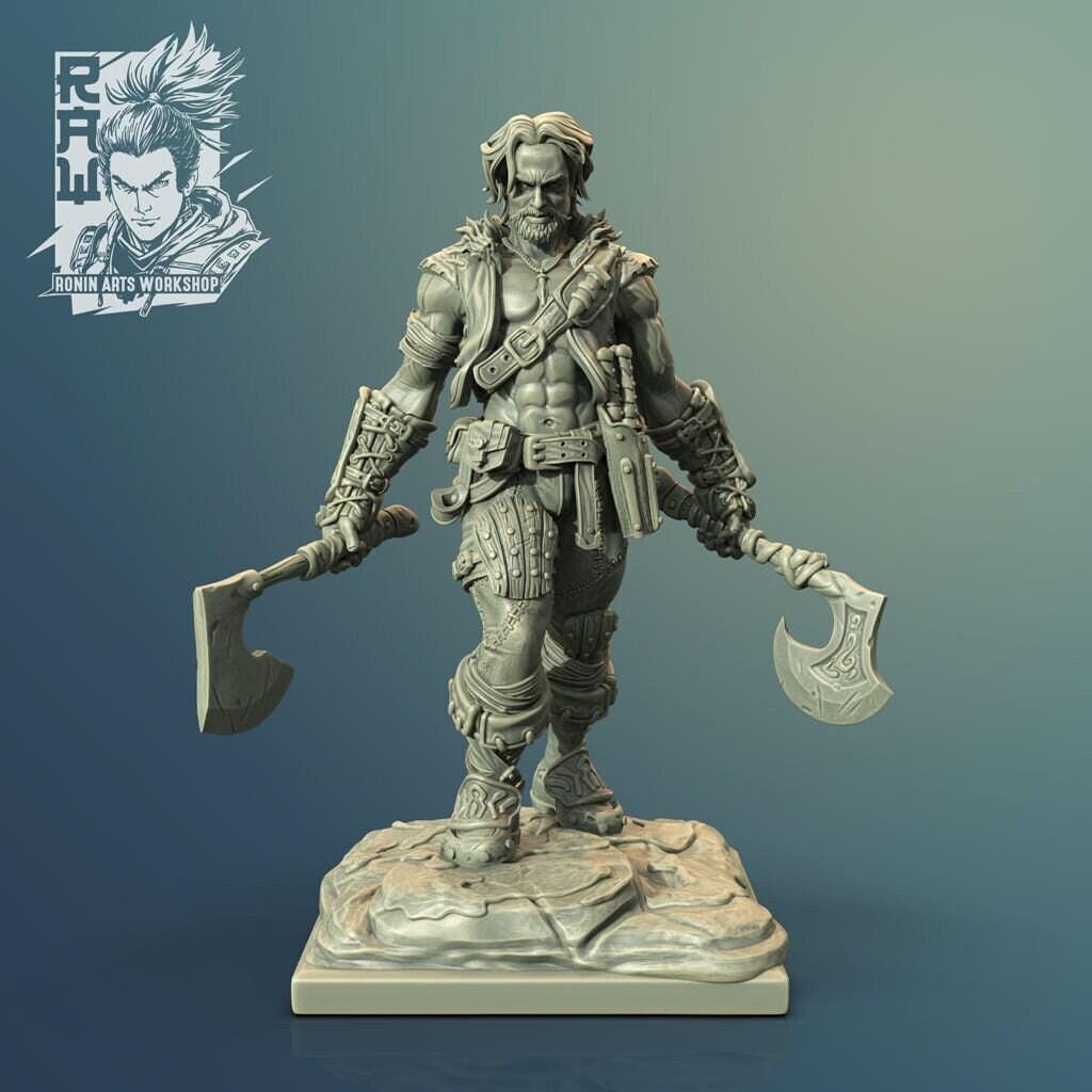 Lucano the Werewolf - Unpainted 35mm Miniature - Lycanthrope Horror Figure