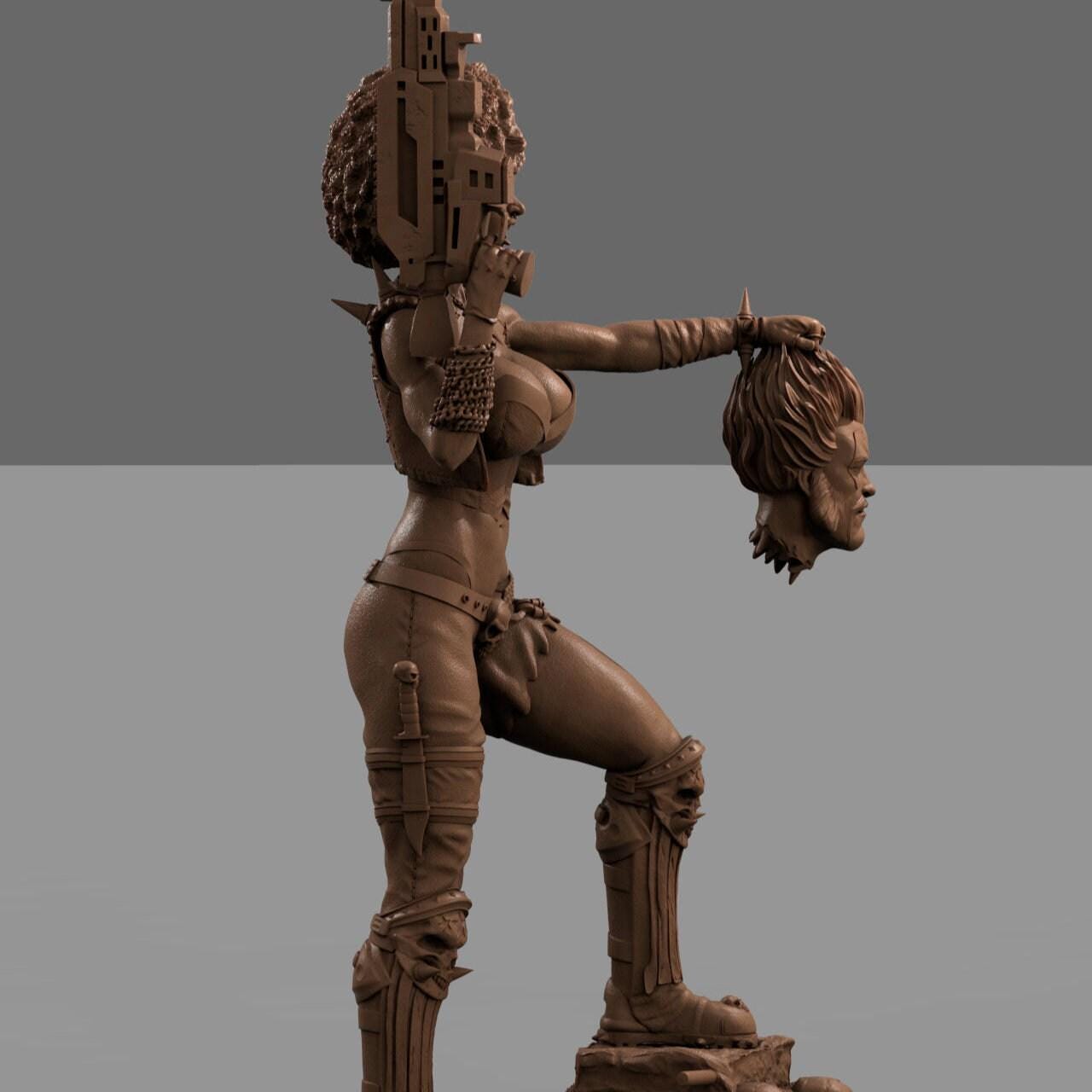 Lady Lobo DC Comics Collectible 3D Printed Resin Figure | Hand Painted or Unpainted Statue
