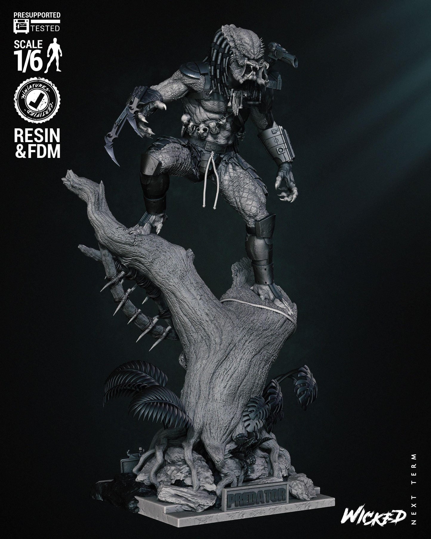 Hunter's Prey: Predator 3D Print Collectible – Iconic Sci-Fi Figure for Movie Fans