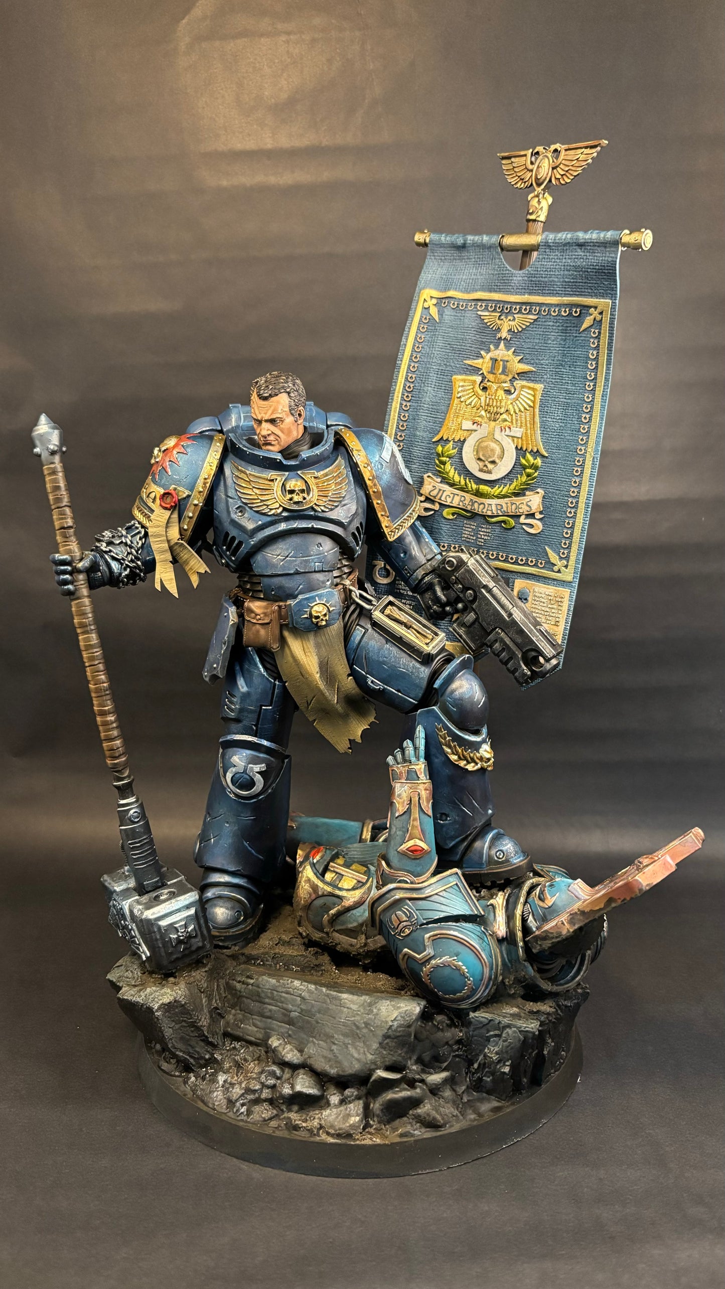 Lt. Titus Ultramarine - Painted Miniature - Space Marine Hero