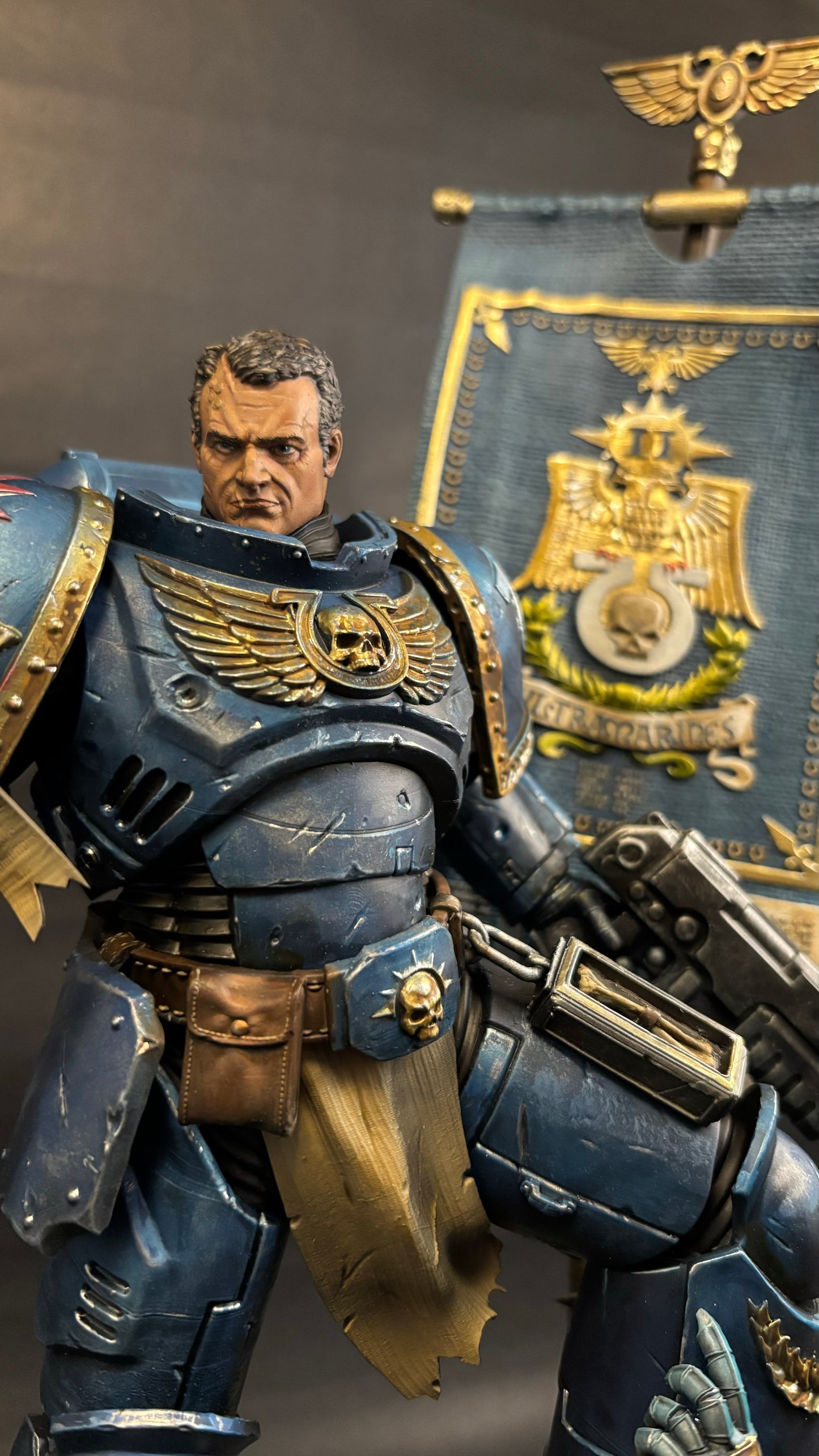 Lt. Titus Ultramarine - Painted Miniature - Space Marine Hero