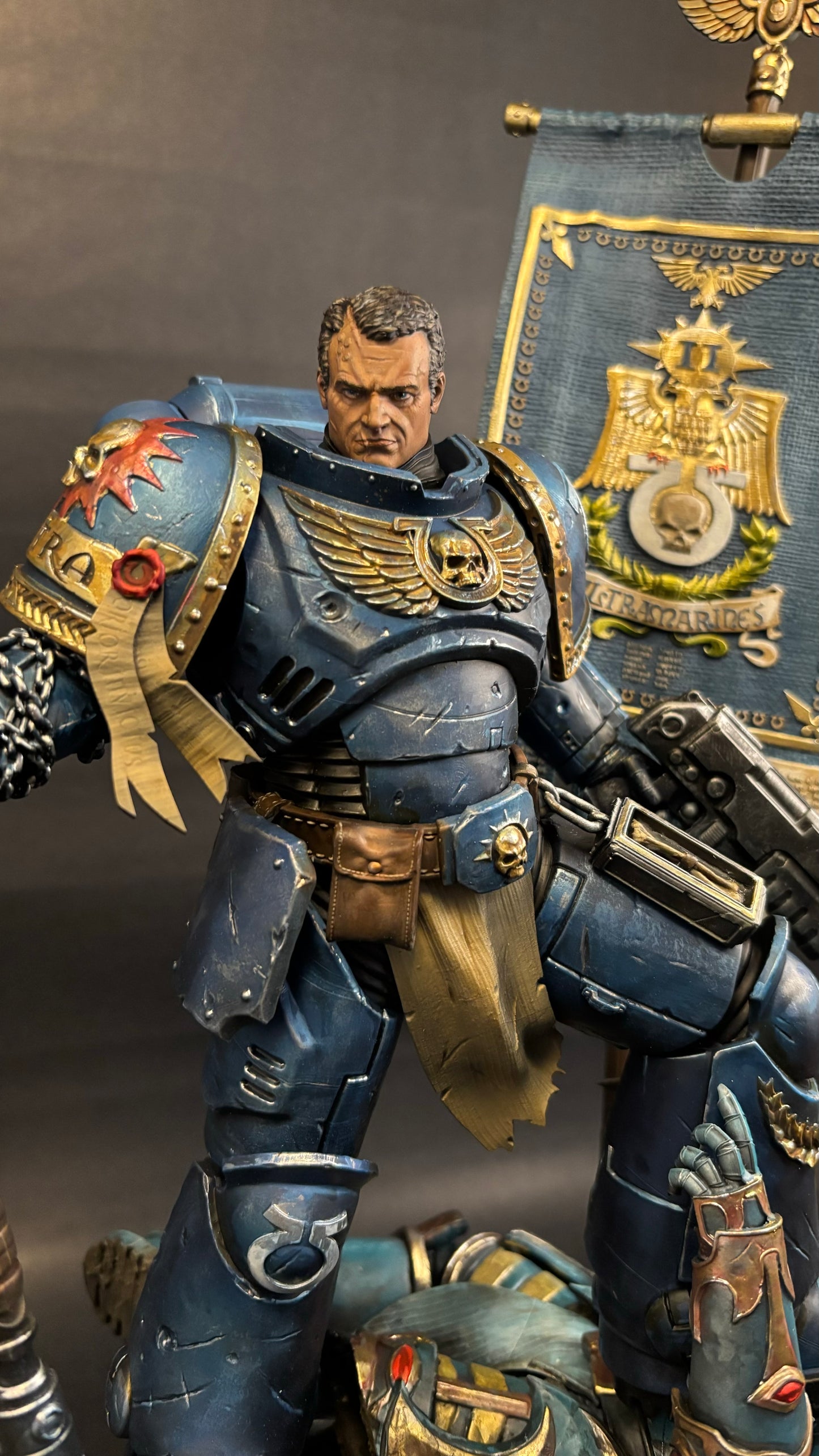 Lt. Titus Ultramarine - Painted Miniature - Space Marine Hero