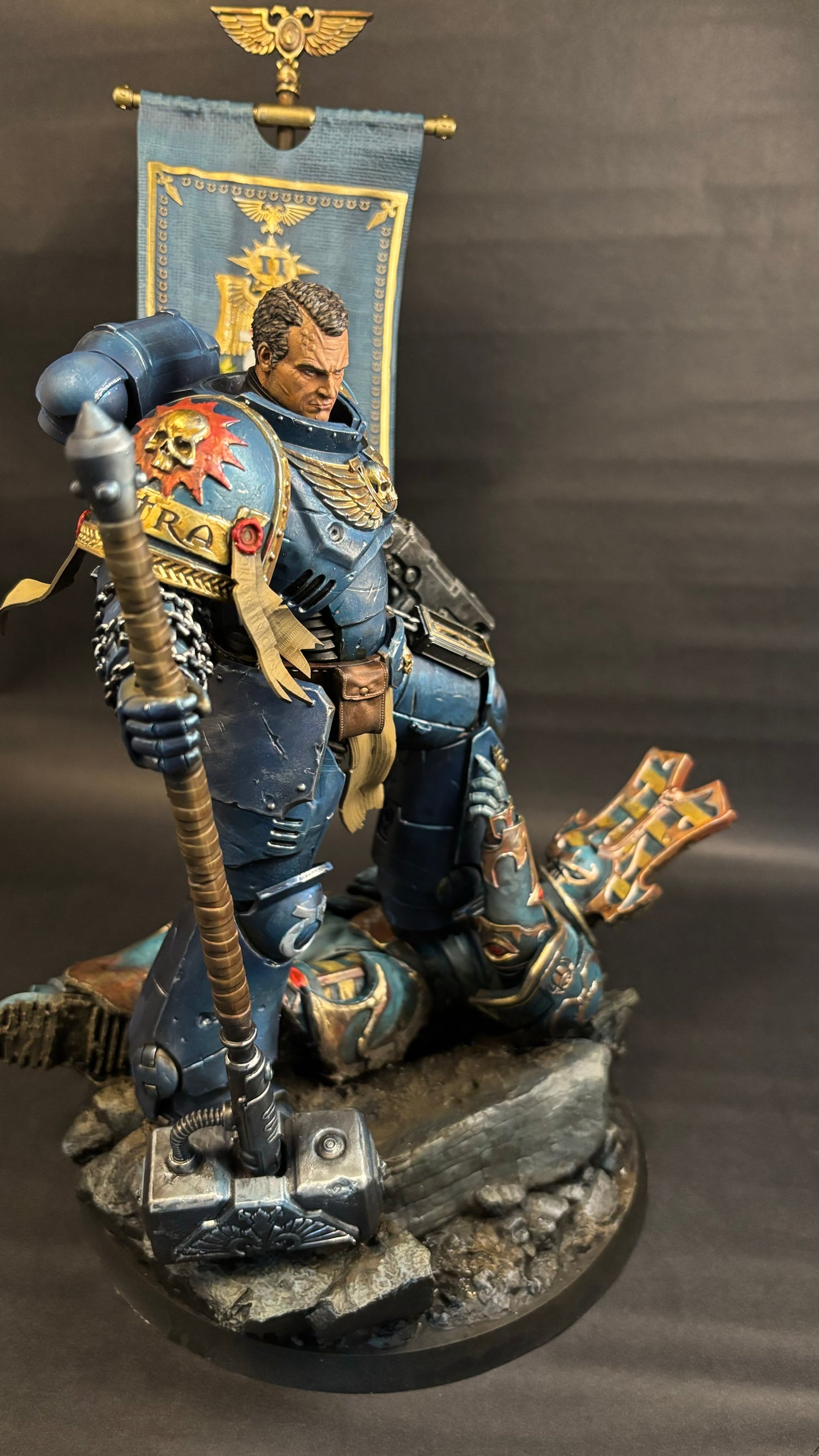Lt. Titus Ultramarine - Painted Miniature - Space Marine Hero