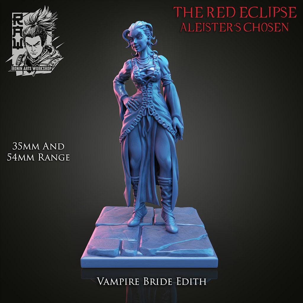 Vampire Lord Aleister and his Brides Iris Pin Up 3D Print Collectible Resin Statue Figure SFW NSFW