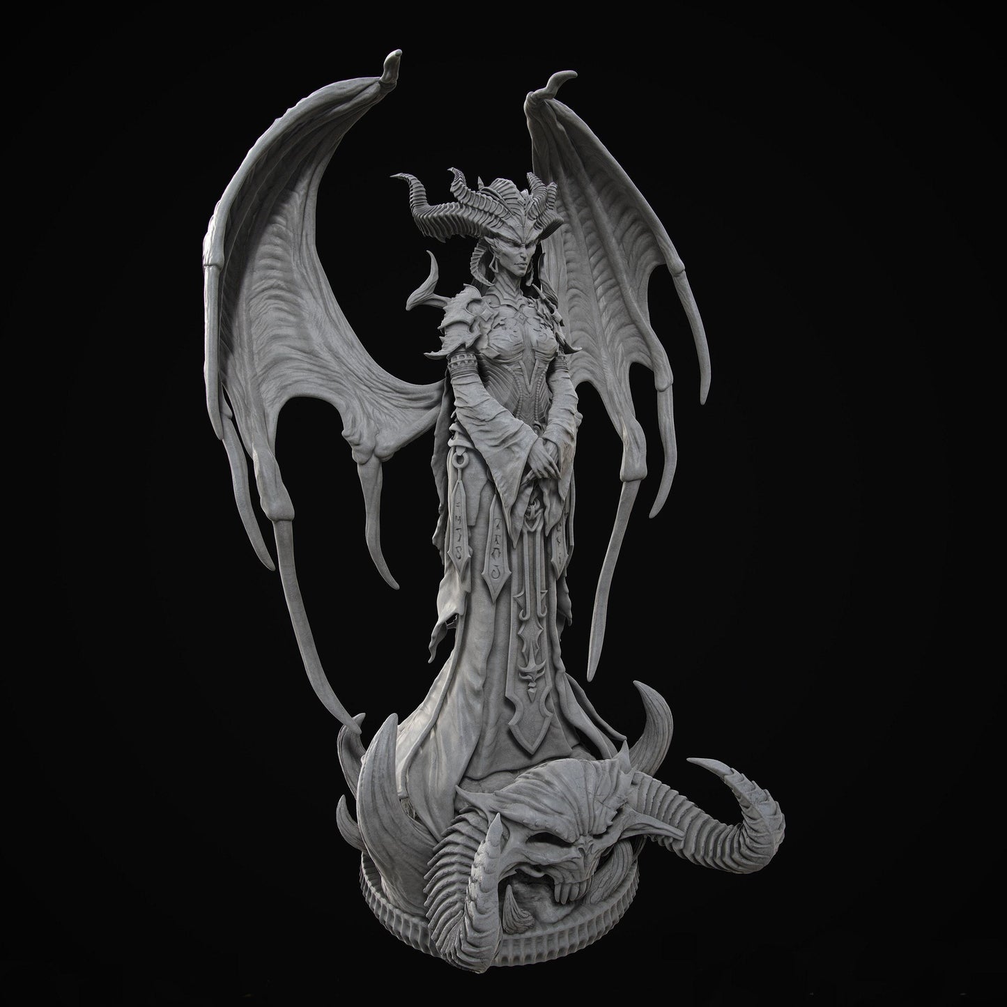 Demon Lilith - Mother of All: Hauntingly Beautiful 3D Printed Miniature for Mythology & Fantasy Fans Halloween