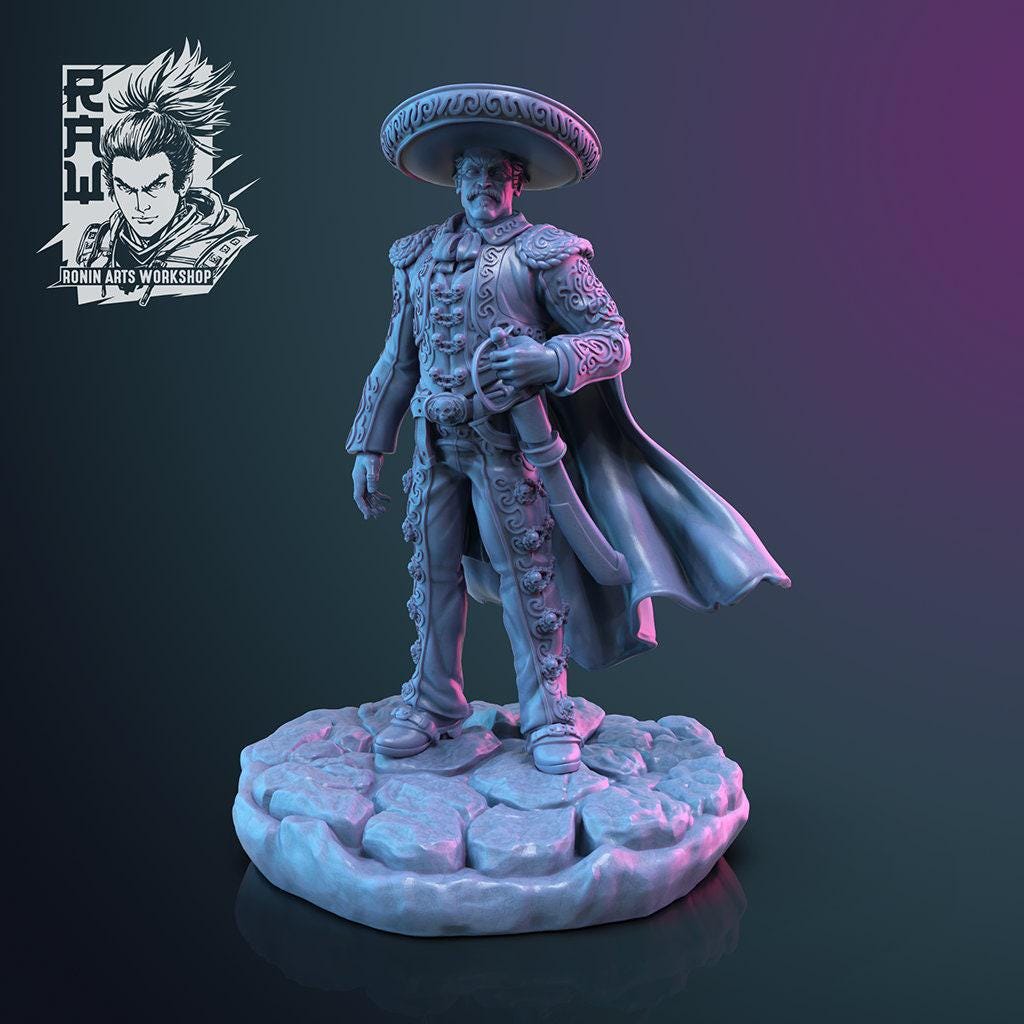 Cursed Vanguard: The Four Horsemen of the Apocalypse - Epic 3D-Printed Miniatures for DnD, Pathfinder, and Tabletop Adventures 35 mm scale
