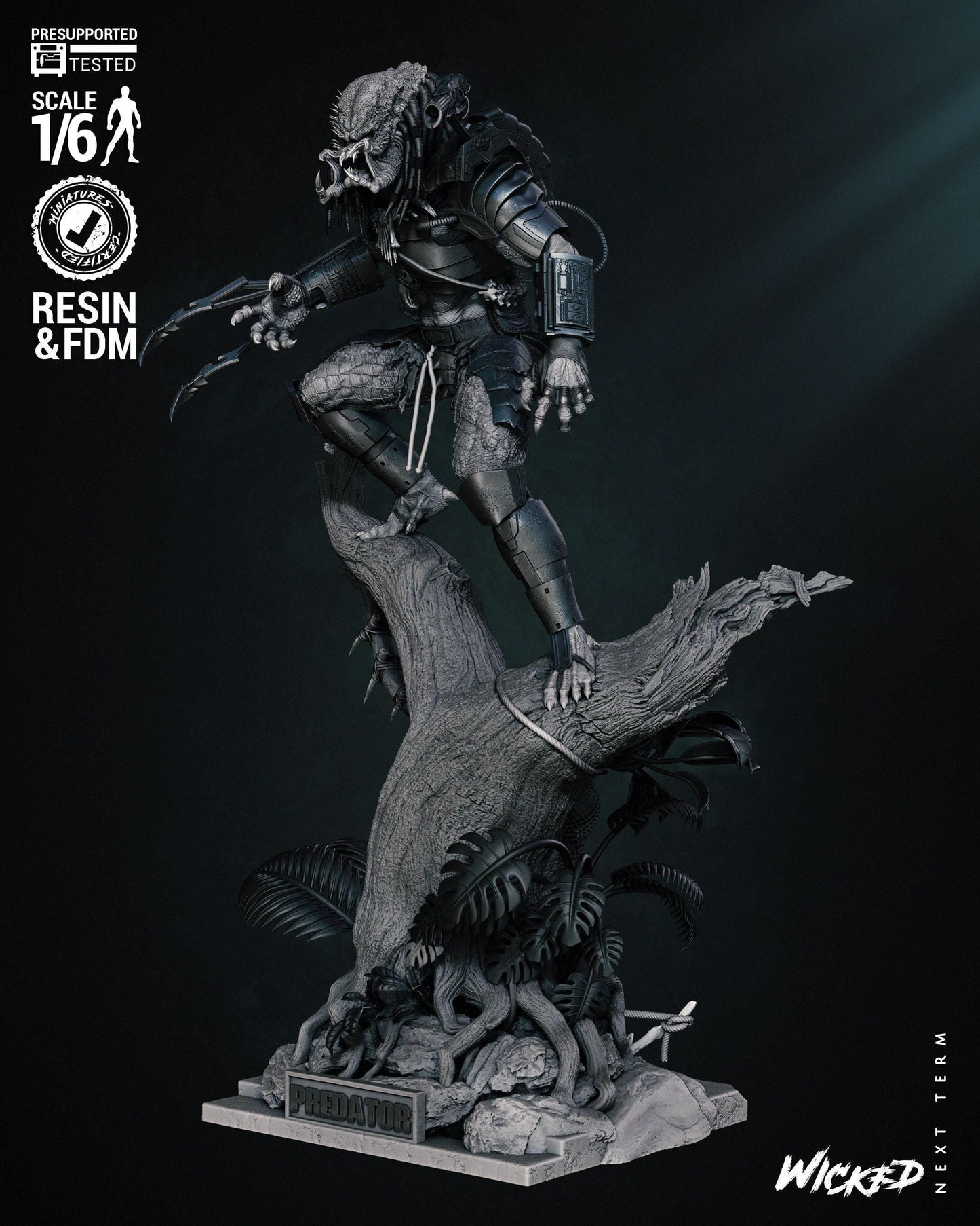 Hunter's Prey: Predator 3D Print Collectible – Iconic Sci-Fi Figure for Movie Fans