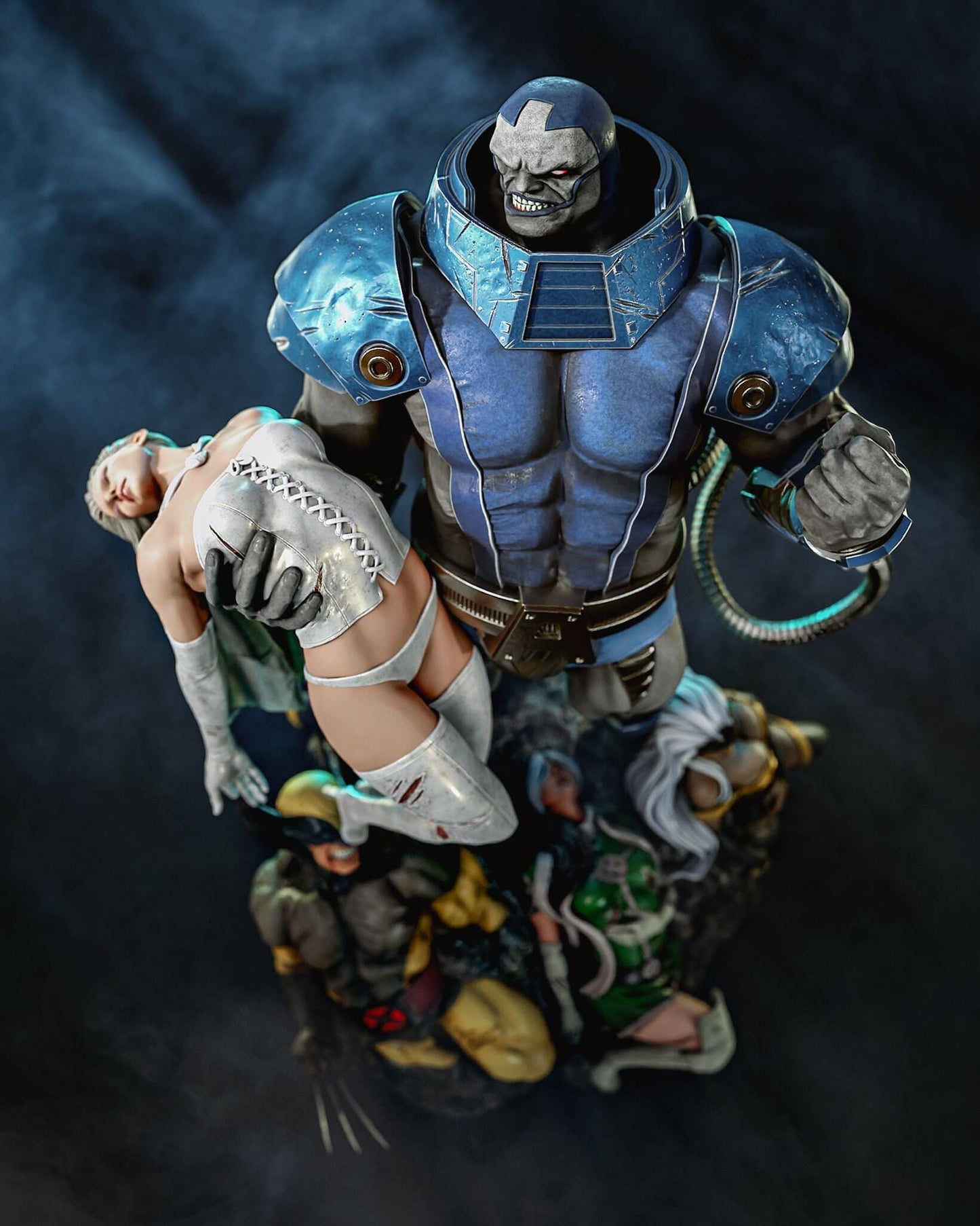 Diorama of Earth Apocalypse 3d Print Fanart Collectible Statue in scale 1/12