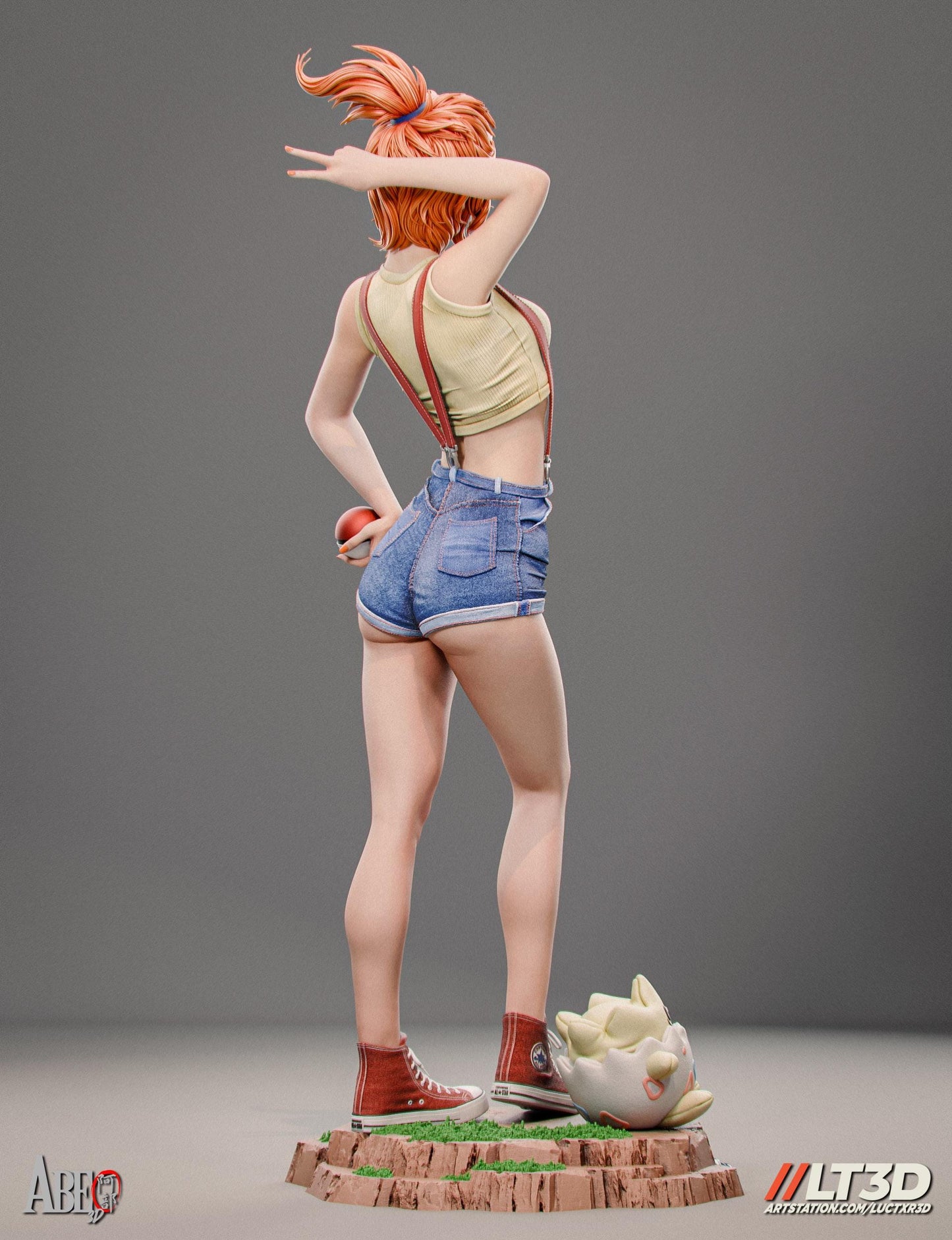 Misty Collectible Statue: Exquisite Hand-Painted 3D Resin Figure – A Must-Have Pokémon Anime Treasure