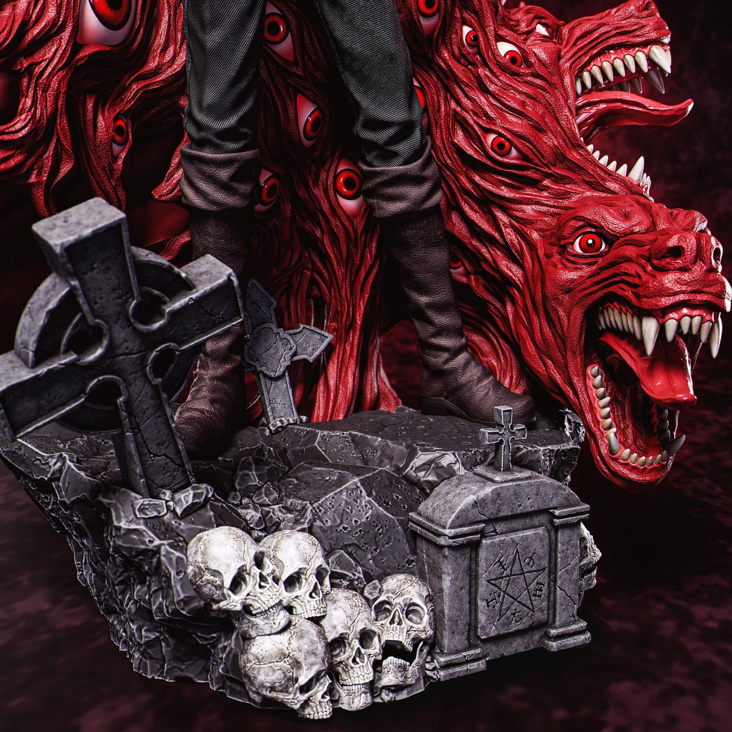 Alucard Hellsing: Premium 3D Printed Collectible Figure - Iconic Vampire Hunter