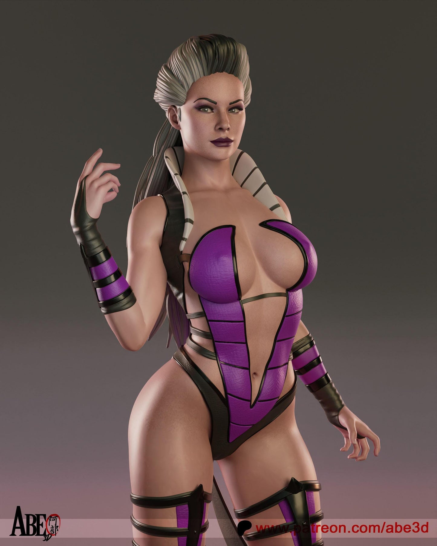 Unearth the Power: Sindel 3D Print Collectible Miniature Statue Figure for Mortal Kombat Fans (NSFW)